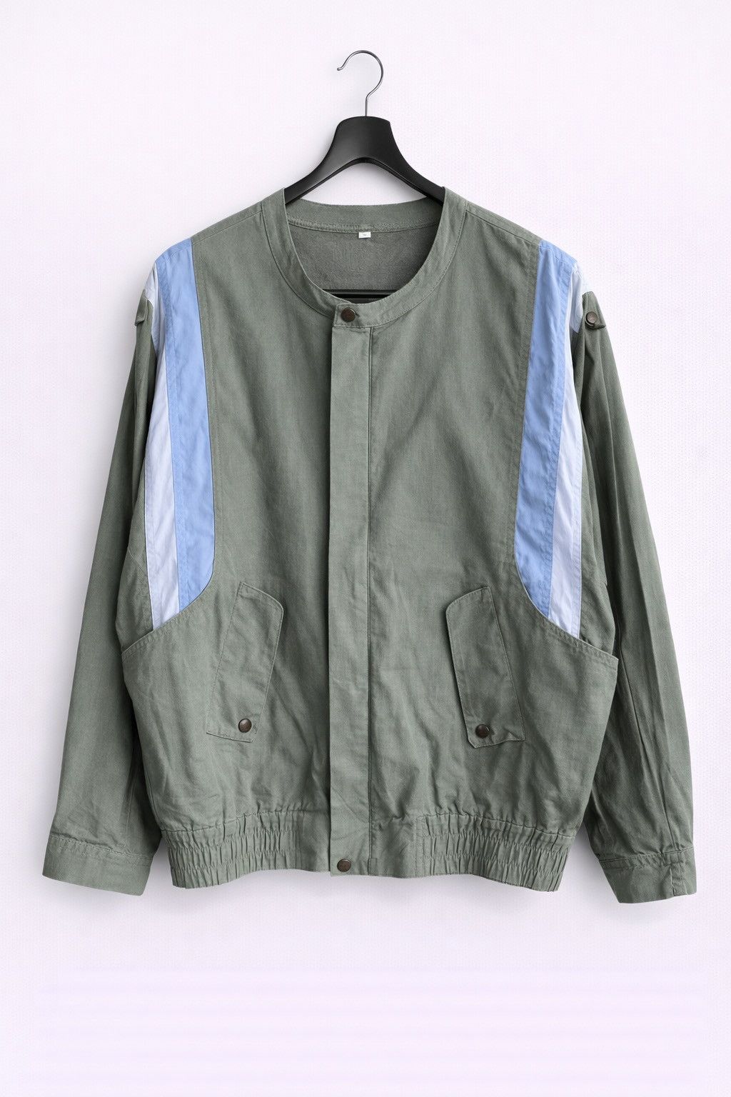 Vintage LANCEL Paris Utility Jacket Olive Green Panel Design