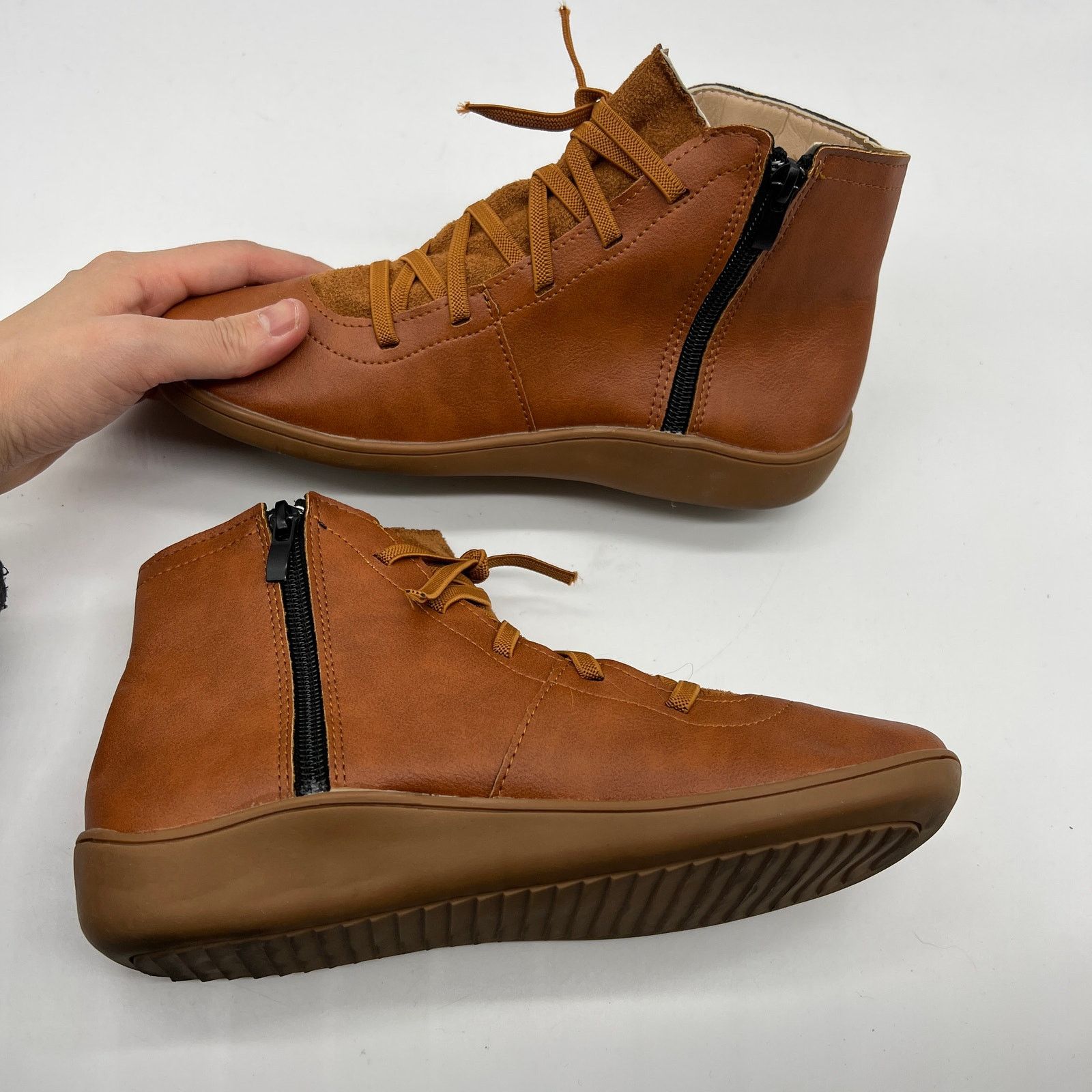 Other Ankle Boots Round Toe Casual Comfortable Lightweight Side Size US 7 / IT 37 - 7 Thumbnail