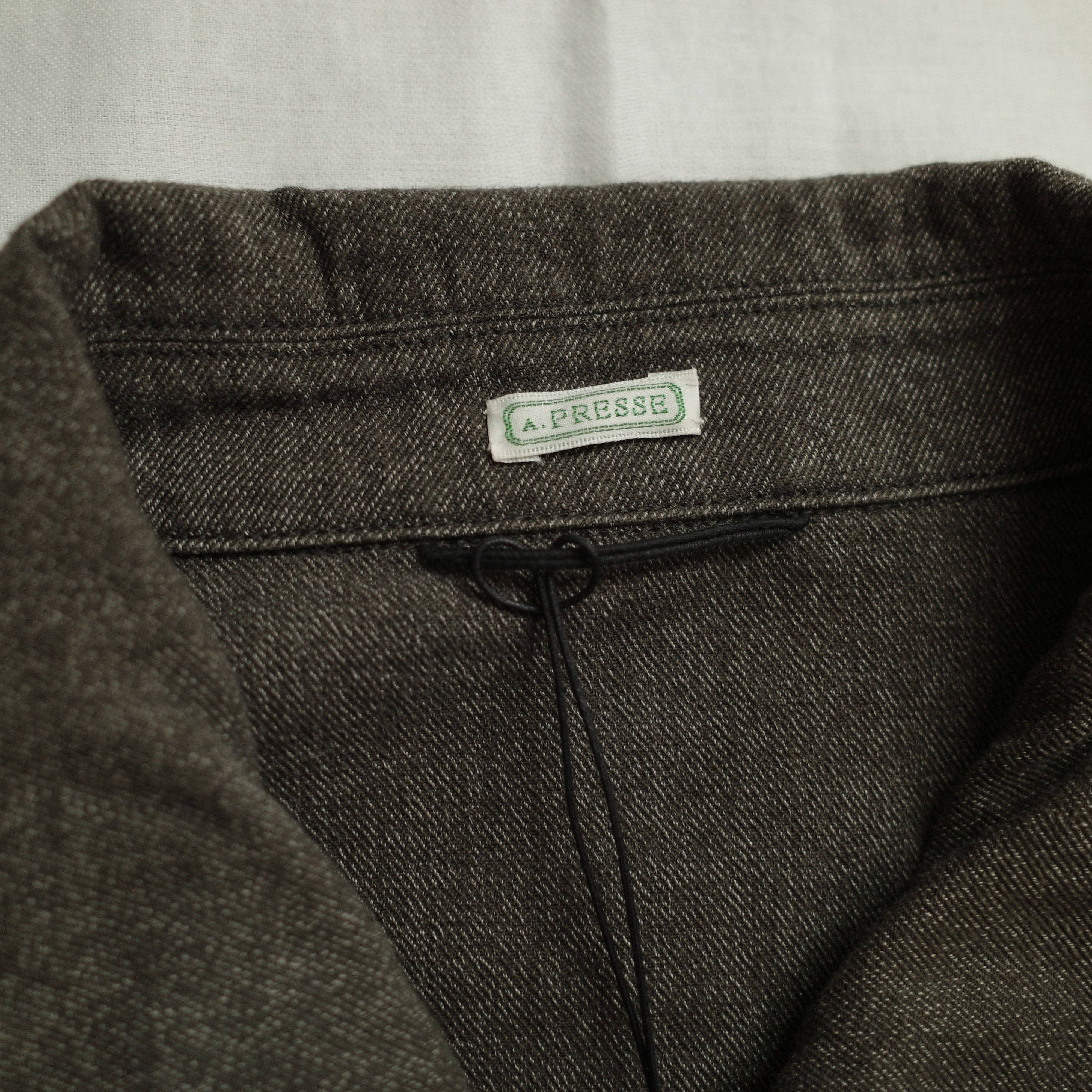 A.PRESSE Vintage Black Chambray Sports Jacket Size US M / EU 48-50 / 2 - 5 Thumbnail