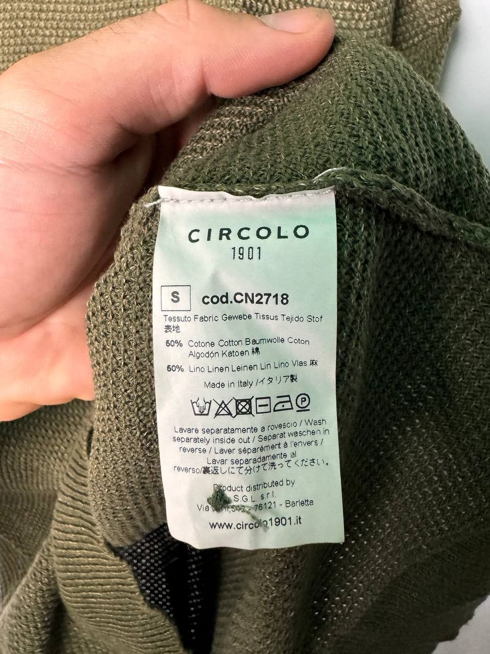 Circolo 1901 circolo 1901 Knit polo shirt olive Size S Men Size US S / EU 44-46 / 1 - 5 Thumbnail
