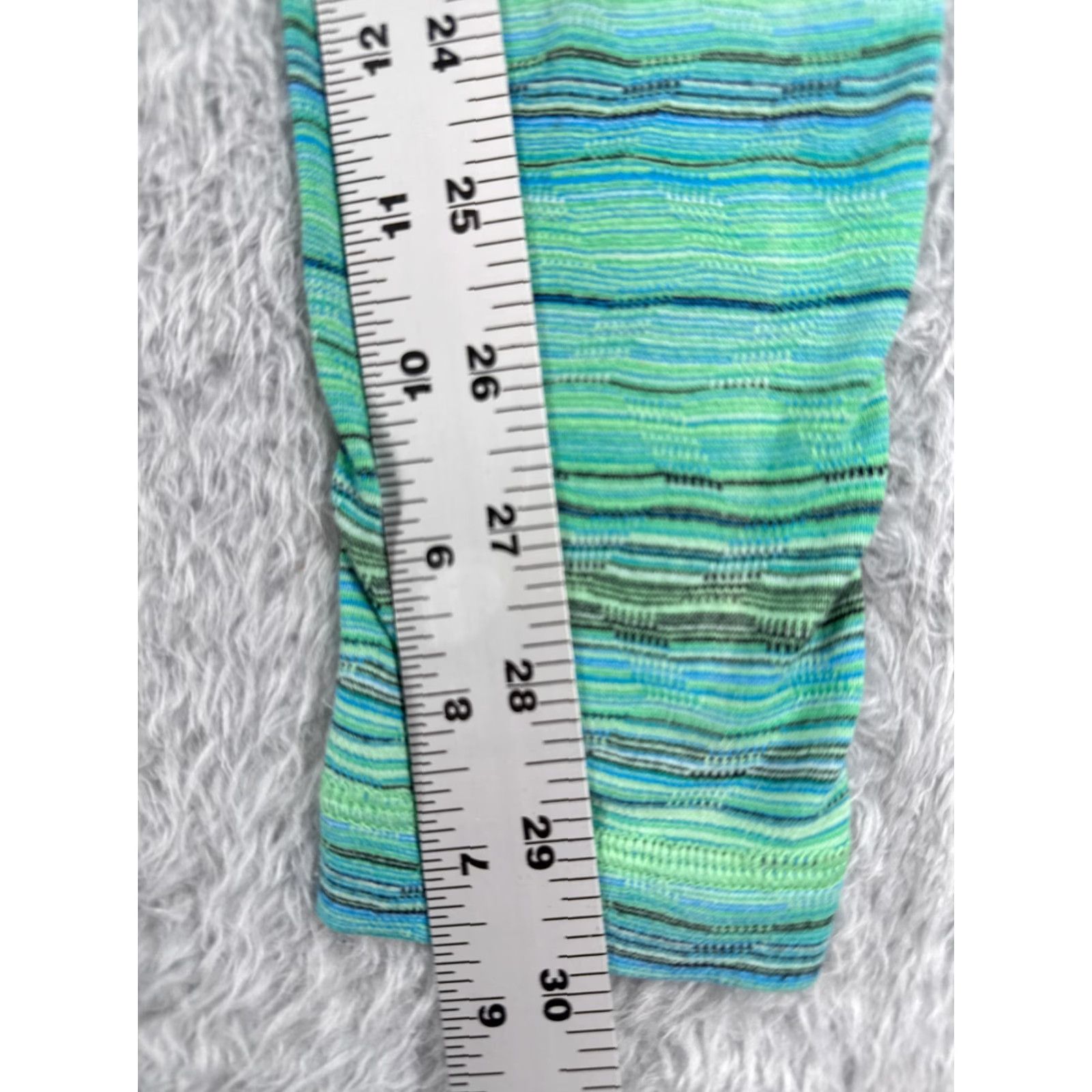 Lululemon Lululemon Pants Womens 4 Green Stripe Wunder Under Pant Hi-Rise Yoga Gym W5LA9S Size 27" / US 4 / IT 40 - 6 Thumbnail
