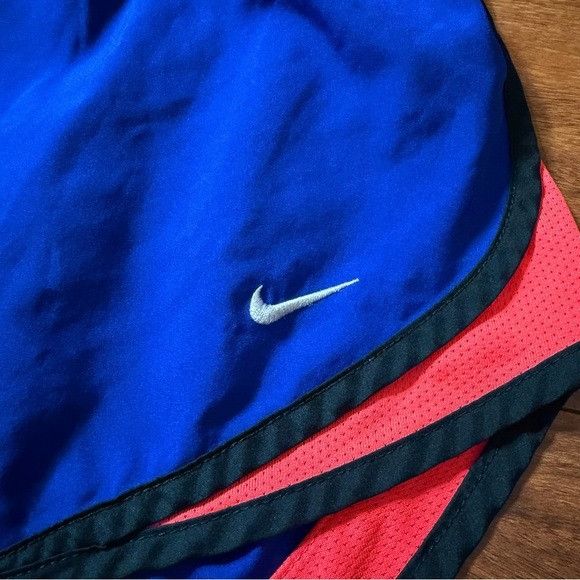 Nike Nike Dri-FIT Royal Blue/ Pink Track Shorts Sz Large L Size 28" / US 6 / IT 42 - 2 Thumbnail