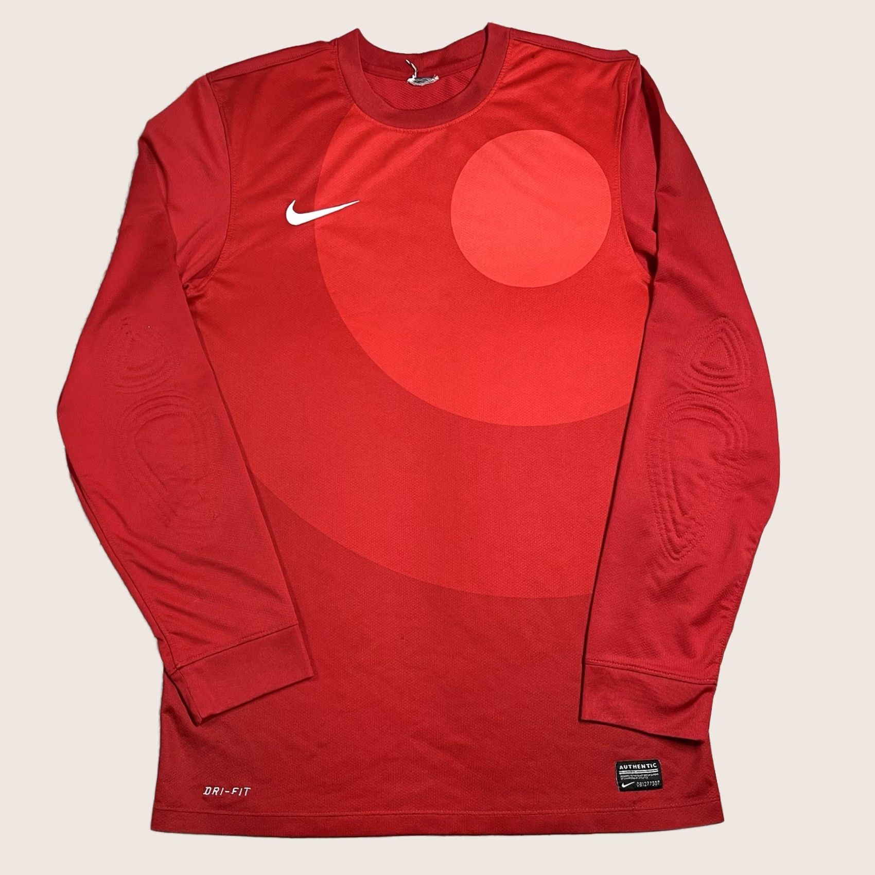 Nike Nike Jersey Mens Small Red Long Sleeve Padded Elbow Goalkeeper Park IV Size US S / EU 44-46 / 1 - 1 Thumbnail