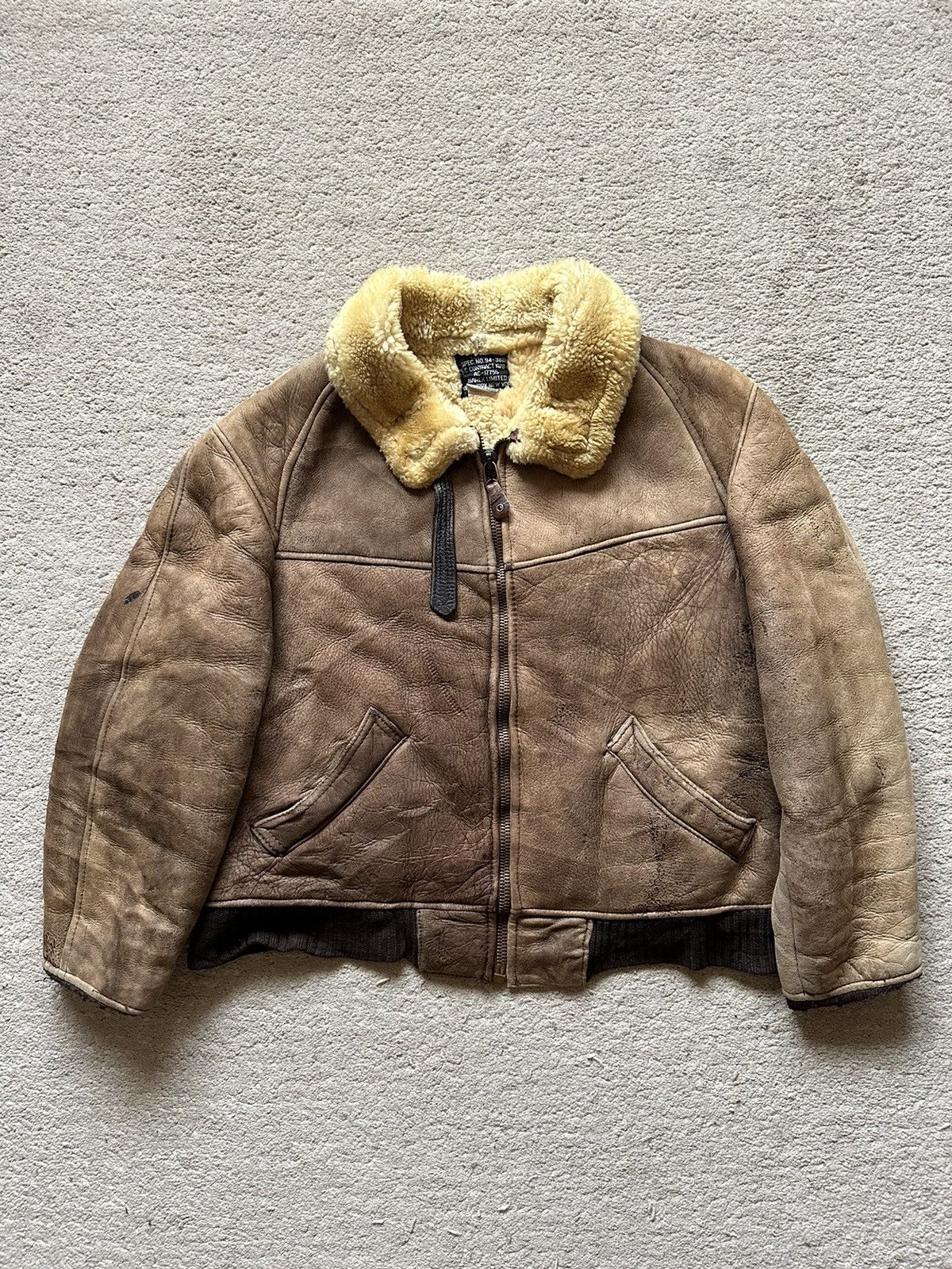 Avirex 1990s Avirex Type-B6 Sheepskin Aviator Jacket Size US L / EU 52-54 / 3 - 1 Thumbnail