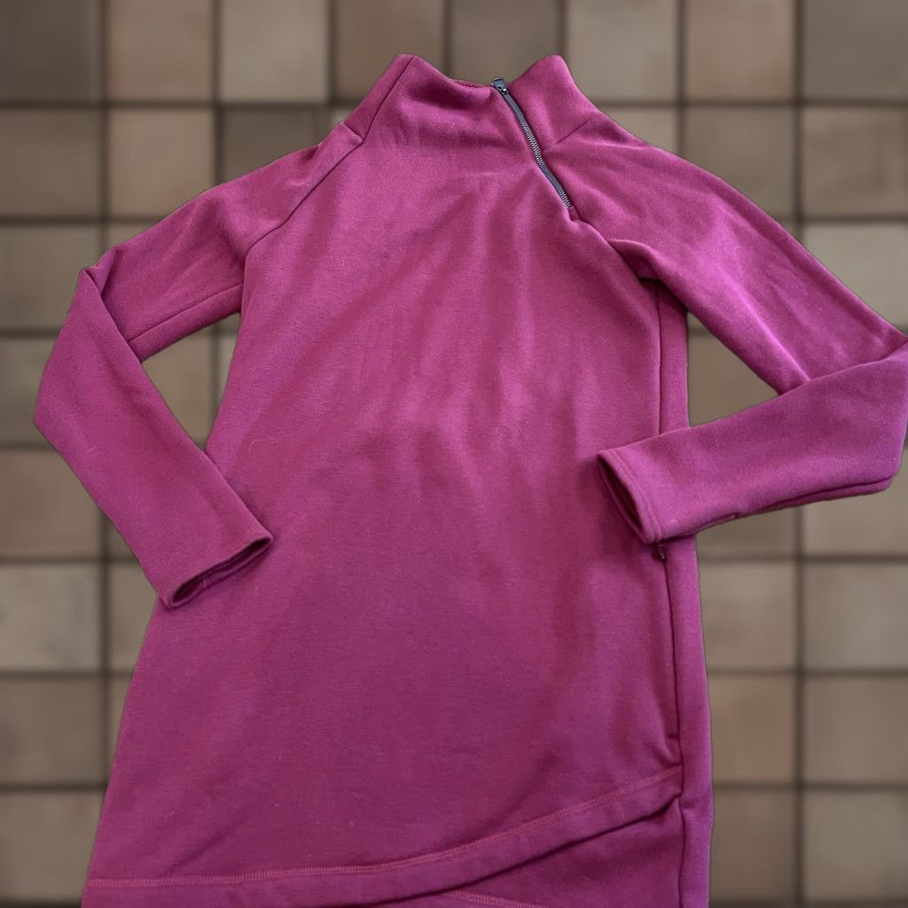 Athleta Athleta Sweatshirt Tunic Women XXS Red Fleece Zip Pockets Mock Neck Activewear Dress Modern Classic Outdoor Size XXS / US 00 / IT 34 - 1 Thumbnail
