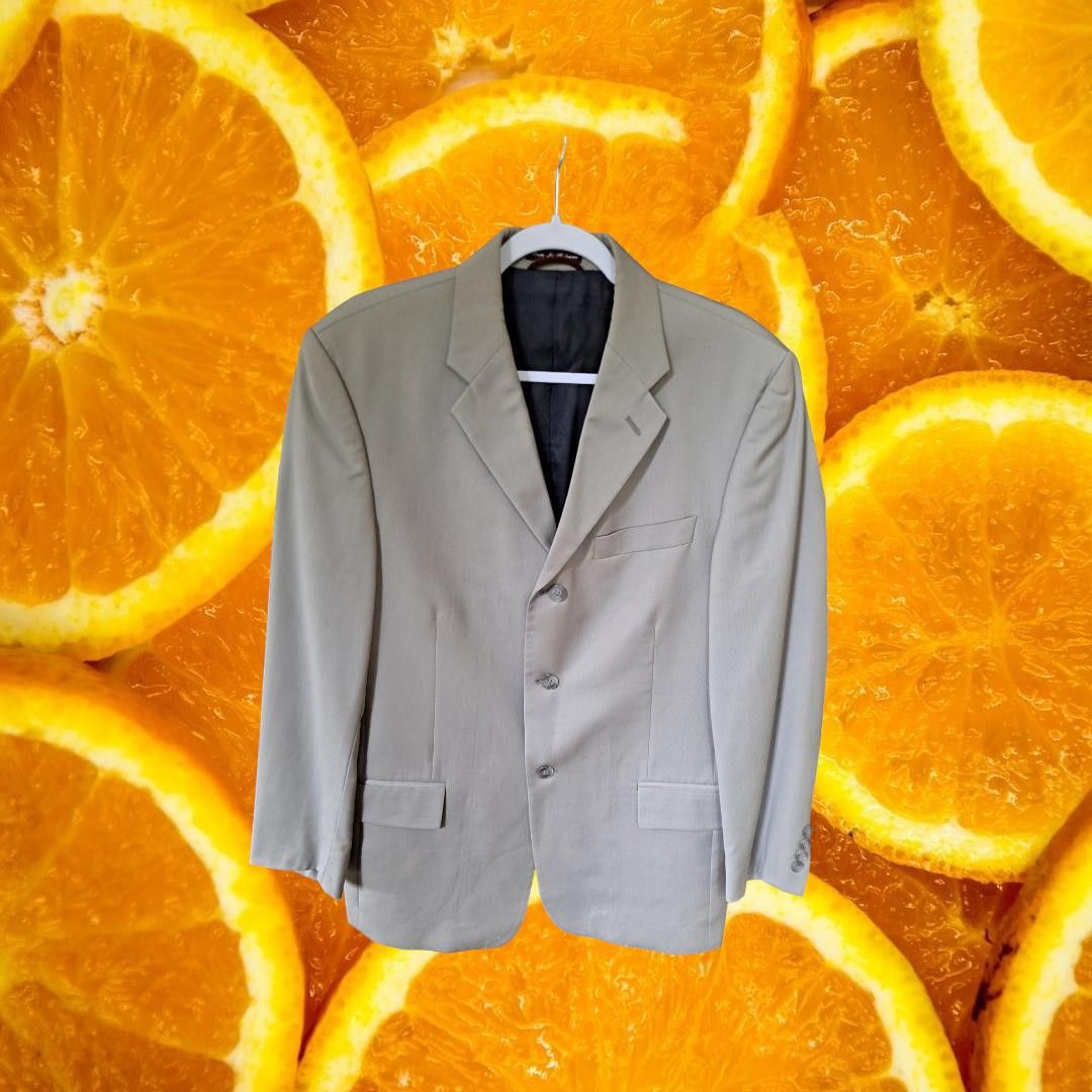 Pierre Cardin Pierre Cardin Men Fundamentals Light Gray Blazer Size 40R Size 40R - 1 Thumbnail