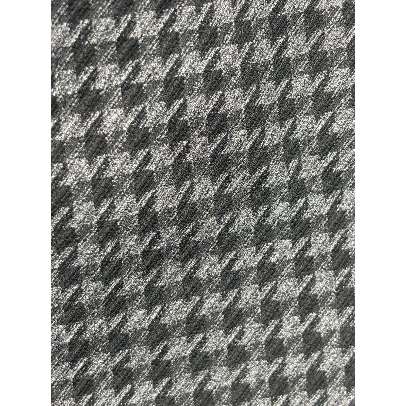 Talbots Talbots Hampshire Ankle Pants 24W Plus Houndstooth Stretch Womens Grey & Black Size 42" / US 20 - 6 Thumbnail