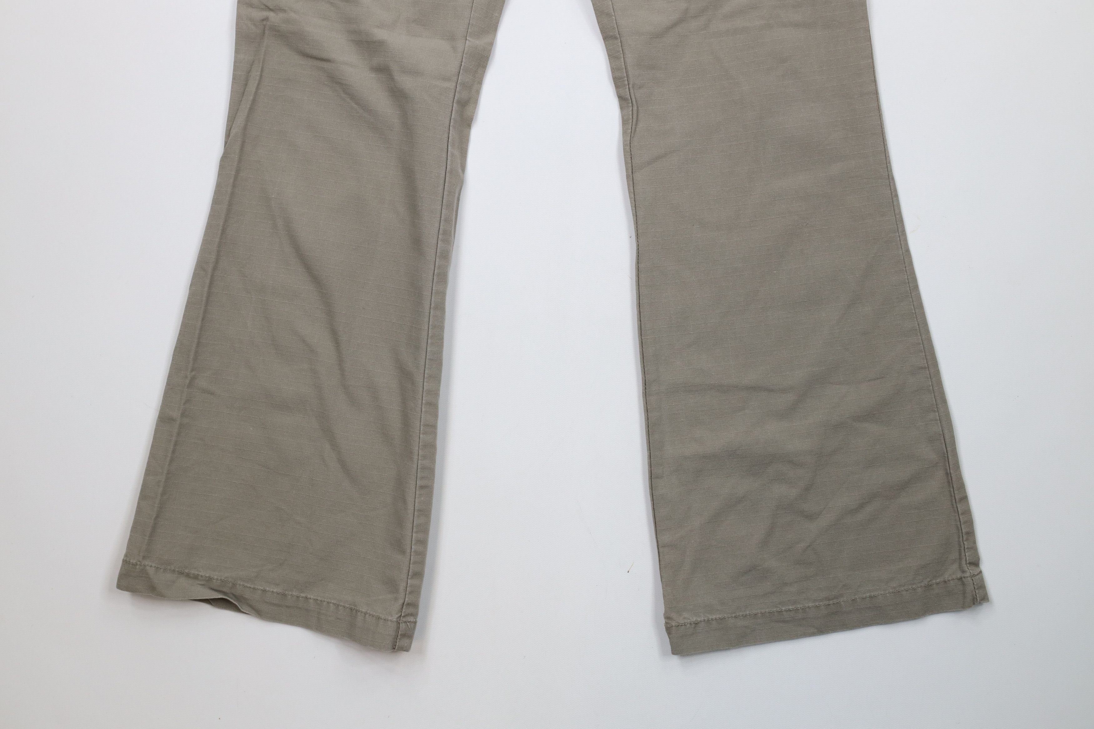 Vintage Vintage 90s Y2K Babydoll Ripstop Wide Leg Flared Cargo Pants Size 26" / US 2 / IT 38 - 4 Thumbnail