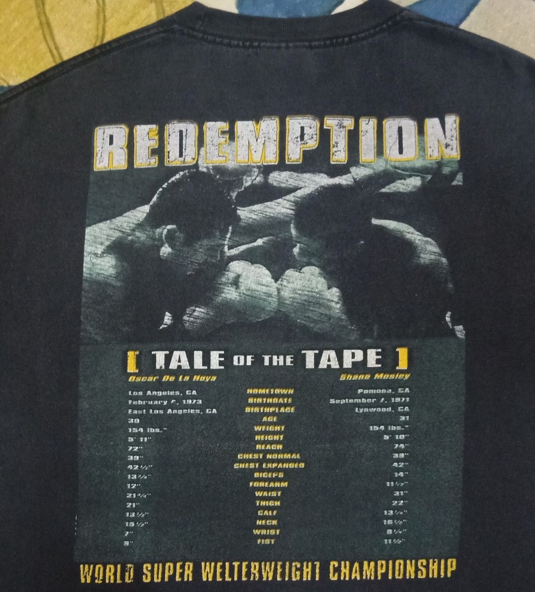 Rap Tees × Vintage Vintage De La Hoya vs Mosley II Redemption Promo T-shirt Size US L / EU 52-54 / 3 - 15 Thumbnail