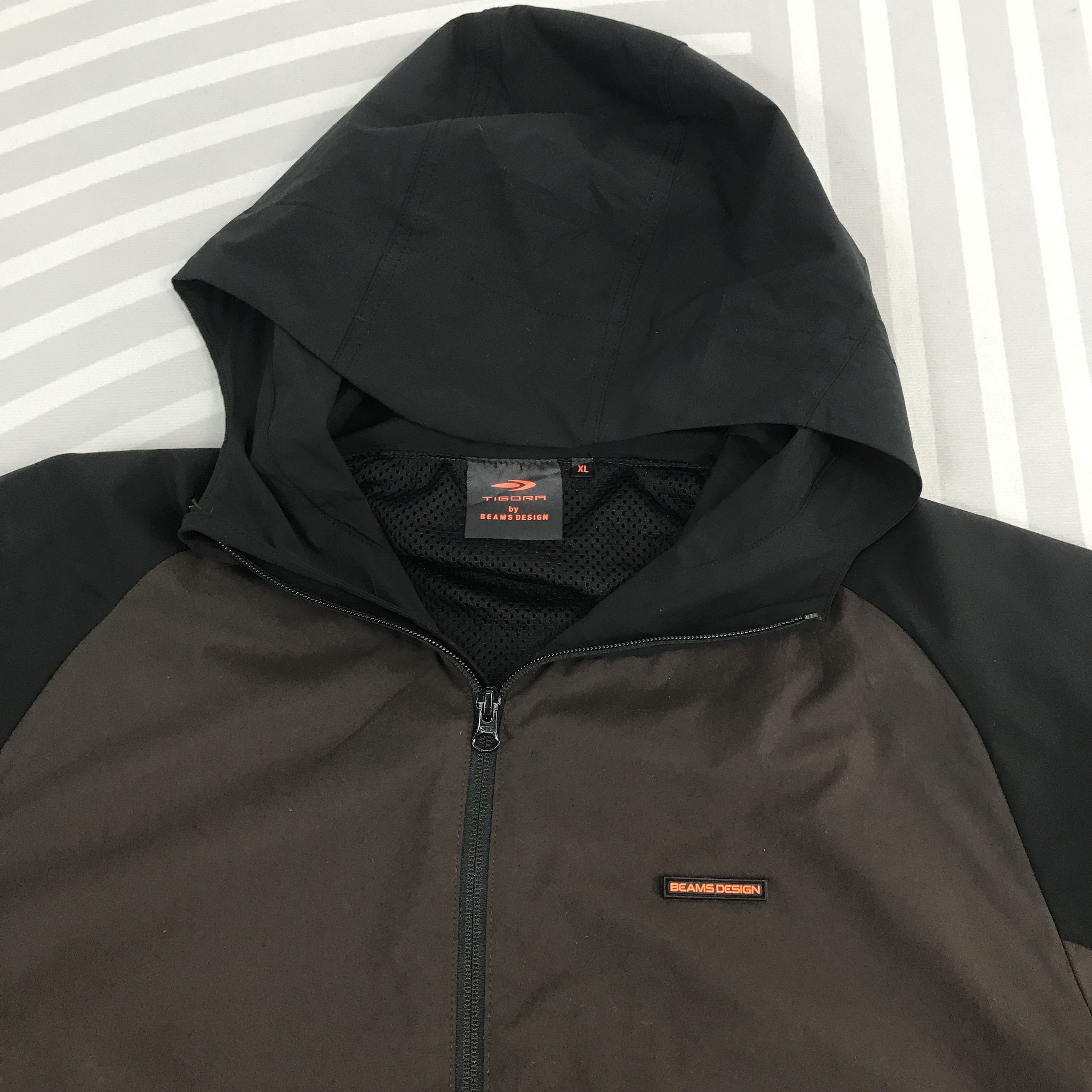 Beams Japan × Japanese Brand × Vintage Vintage Beams Design windbreaker hoodies Jacket Size US XL / EU 56 / 4 - 8 Thumbnail