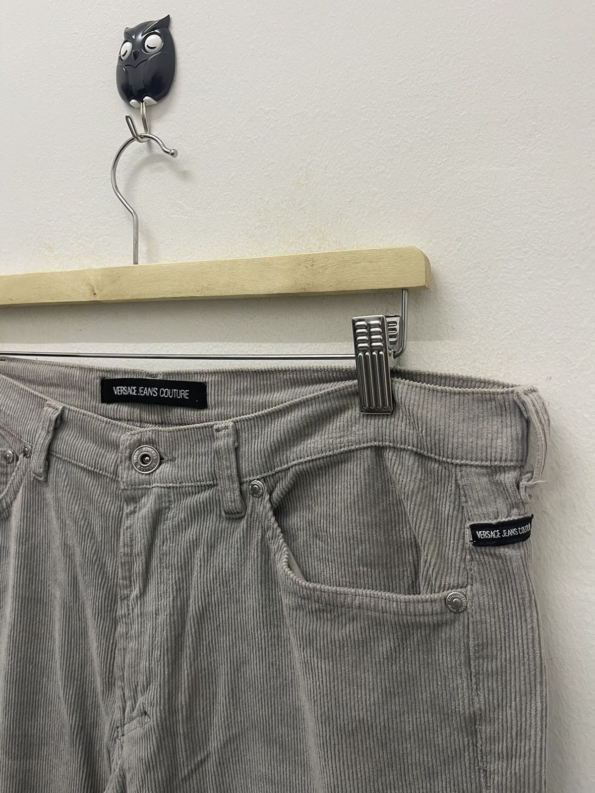 Versace Jeans Couture Rare Vintage VERSACE JEANS COUTURE Corduroy Pant Size US 33 - 9 Thumbnail