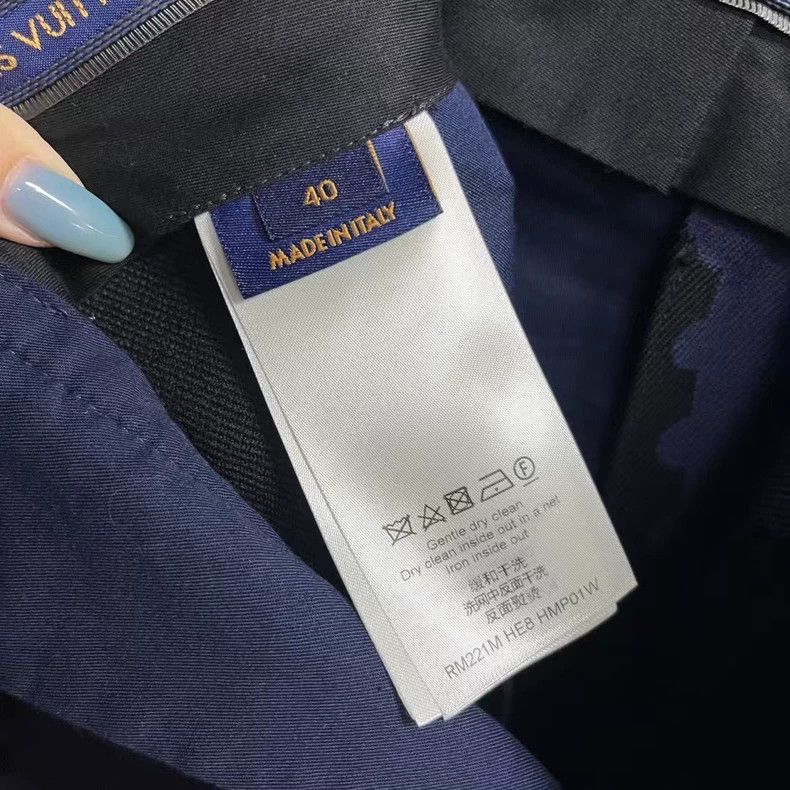 Louis Vuitton Louis Vuitton Dark Blue Co-branded Checkerboard Trouser Tr Size US 40 / EU 56 - 2 Thumbnail