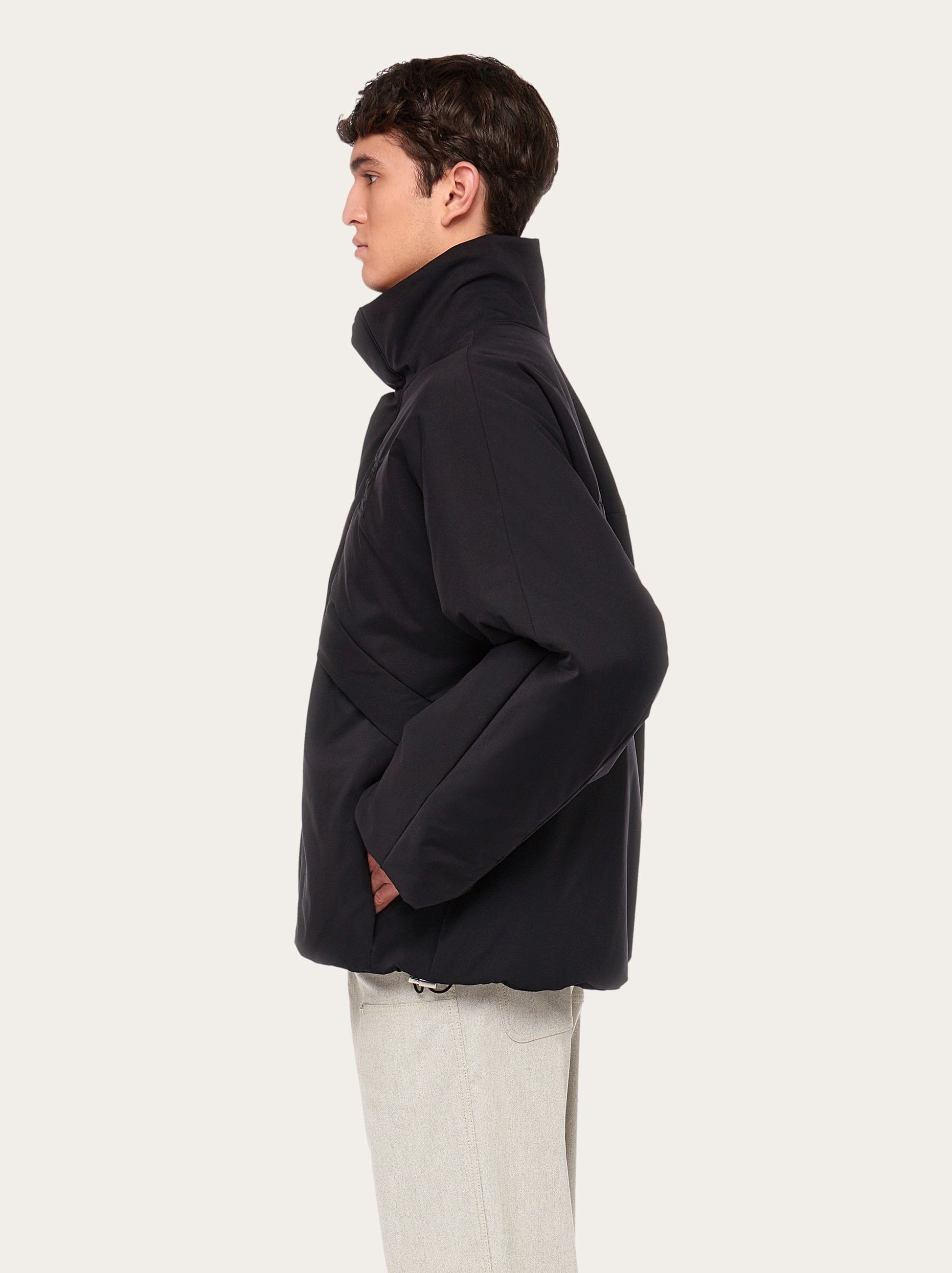 Salvatore Ferragamo o1s1rm0126 Straight Cut Blouson Jacket in Black Size US M / EU 48-50 / 2 - 3 Thumbnail