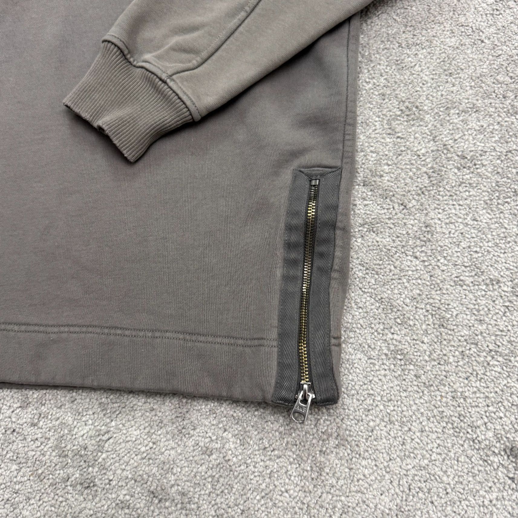 Abercrombie & Fitch Abercrombie & Fitch Hoodie Mens Small Gray Boxy Sweatshirt Knit Pullover Logo Hooded Size US S / EU 44-46 / 1 - 3 Thumbnail