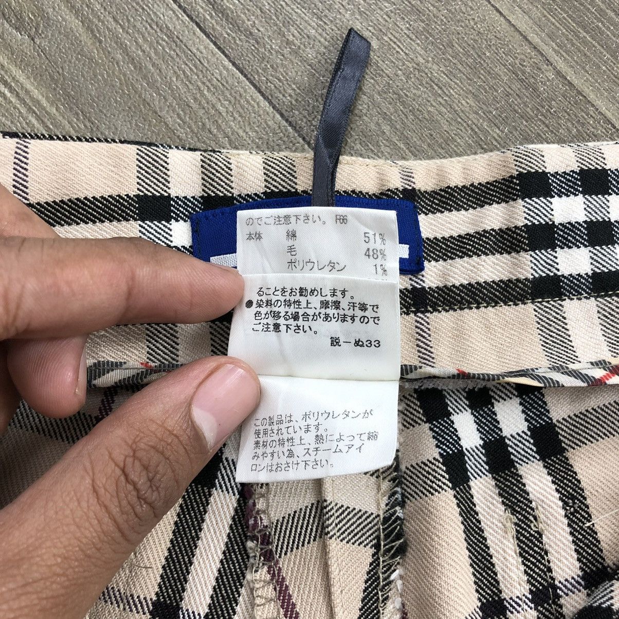 Burberry Vintage Burberry London Blue Label Nova Check Flated Pants Size US 27 - 12 Thumbnail