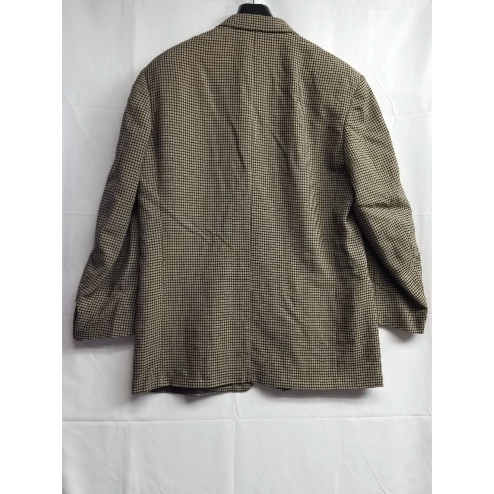 Canali Canali SPORT COAT Plaid Wool Blazer 54L Men Brown Made In Italy 2 Piece 100% Wool Mens jacket Size 54R - 2 Thumbnail