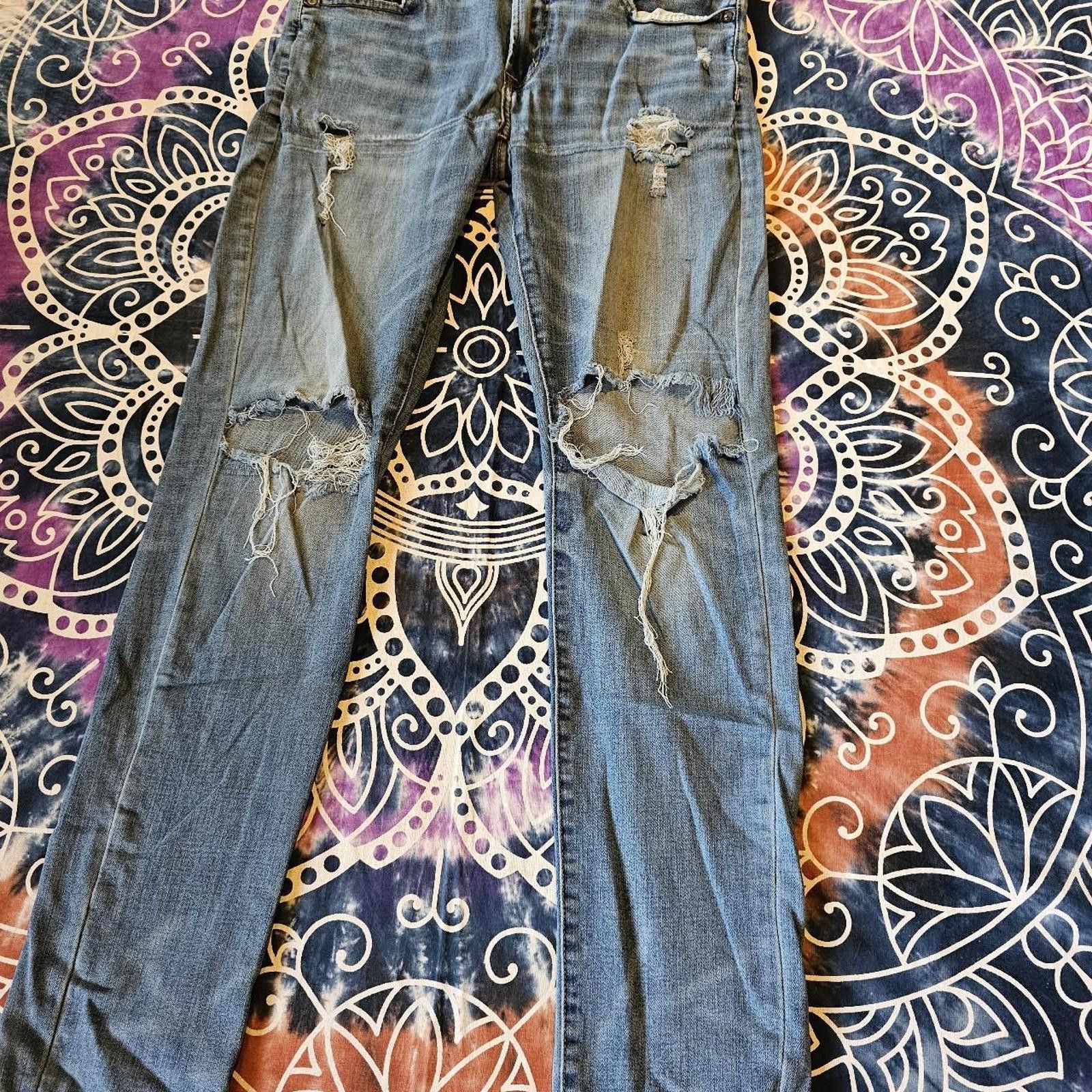 American Eagle Outfitters American Eagle Outfitters Men's Blue Jeans Size US 32 / EU 48 - 3 Thumbnail