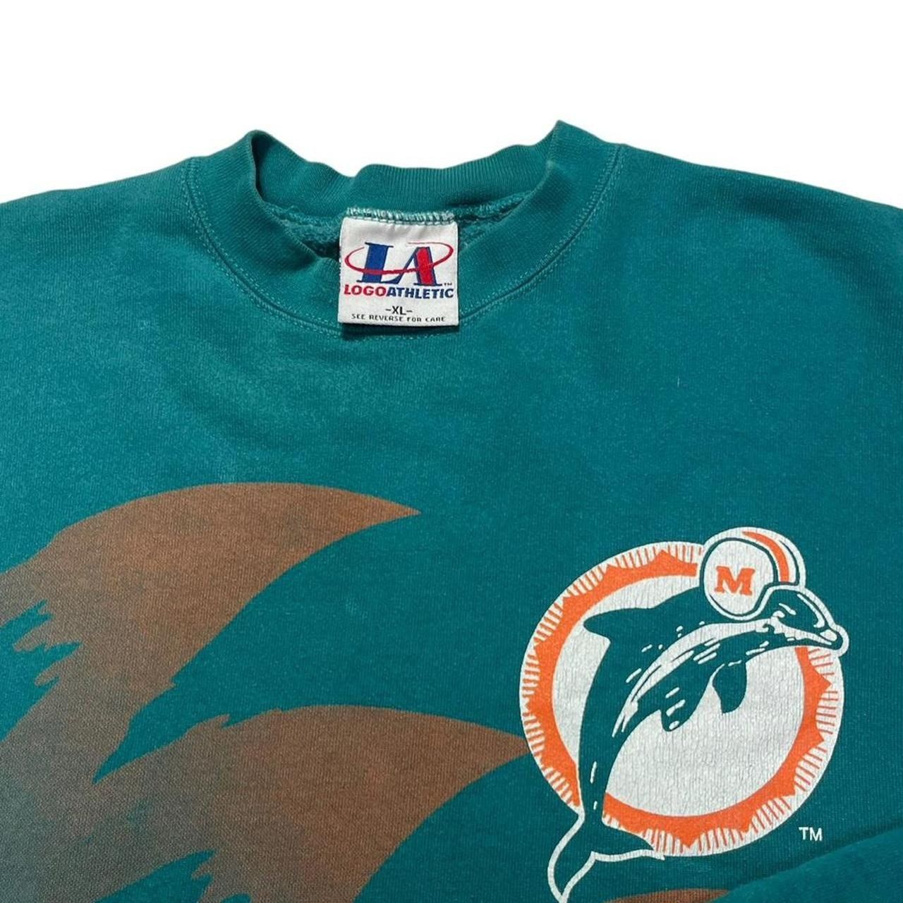 Logo Athletic × NFL × Vintage Vintage Miami Dolphins Shark Tooth Logo Athletic Crewneck Size US XL / EU 56 / 4 - 4 Thumbnail