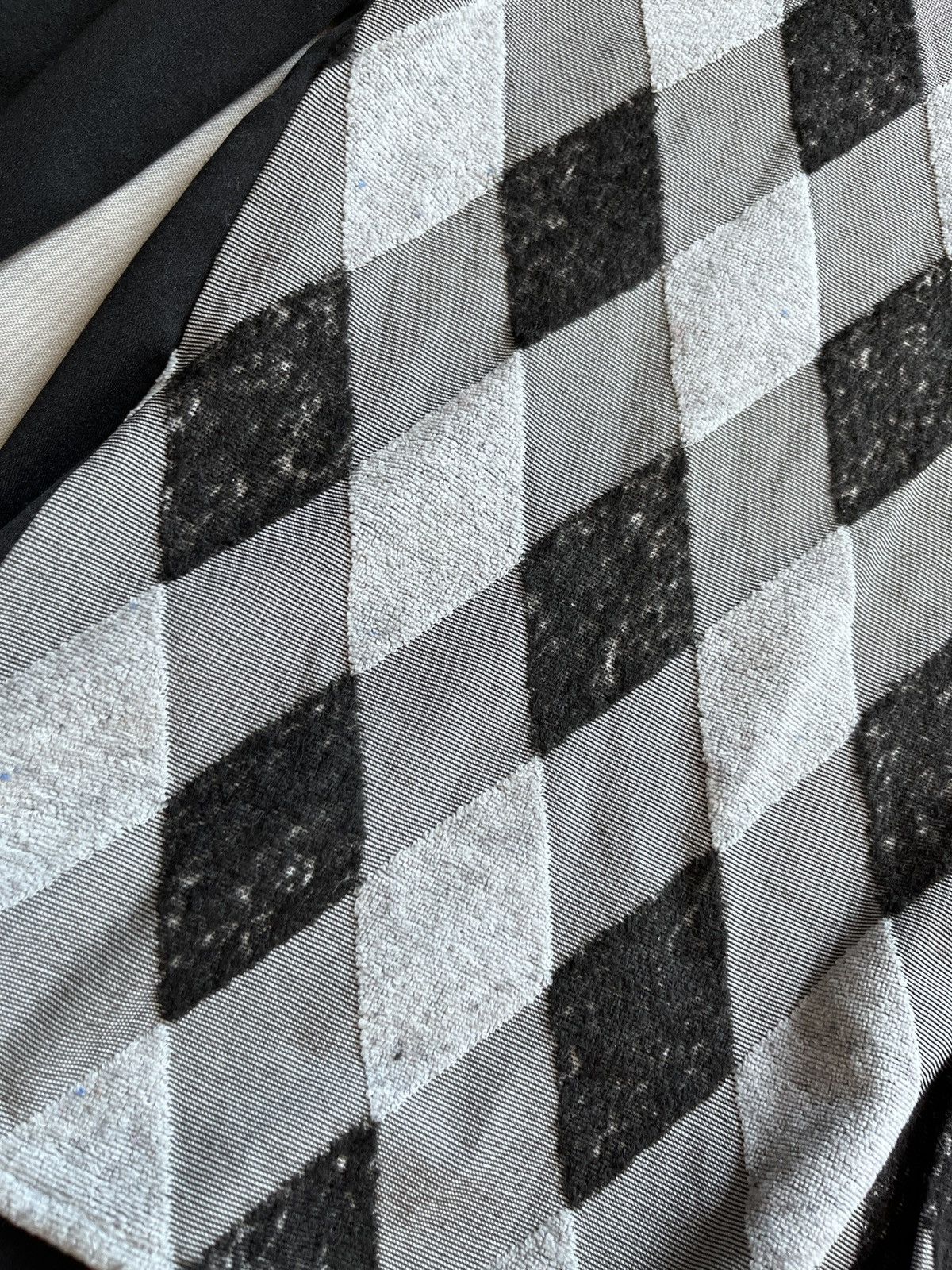 Designer × Vintage Maurice Emde Vintage Rhombus Diamond Pattern Stretch Shirt Size US L / EU 52-54 / 3 - 7 Thumbnail