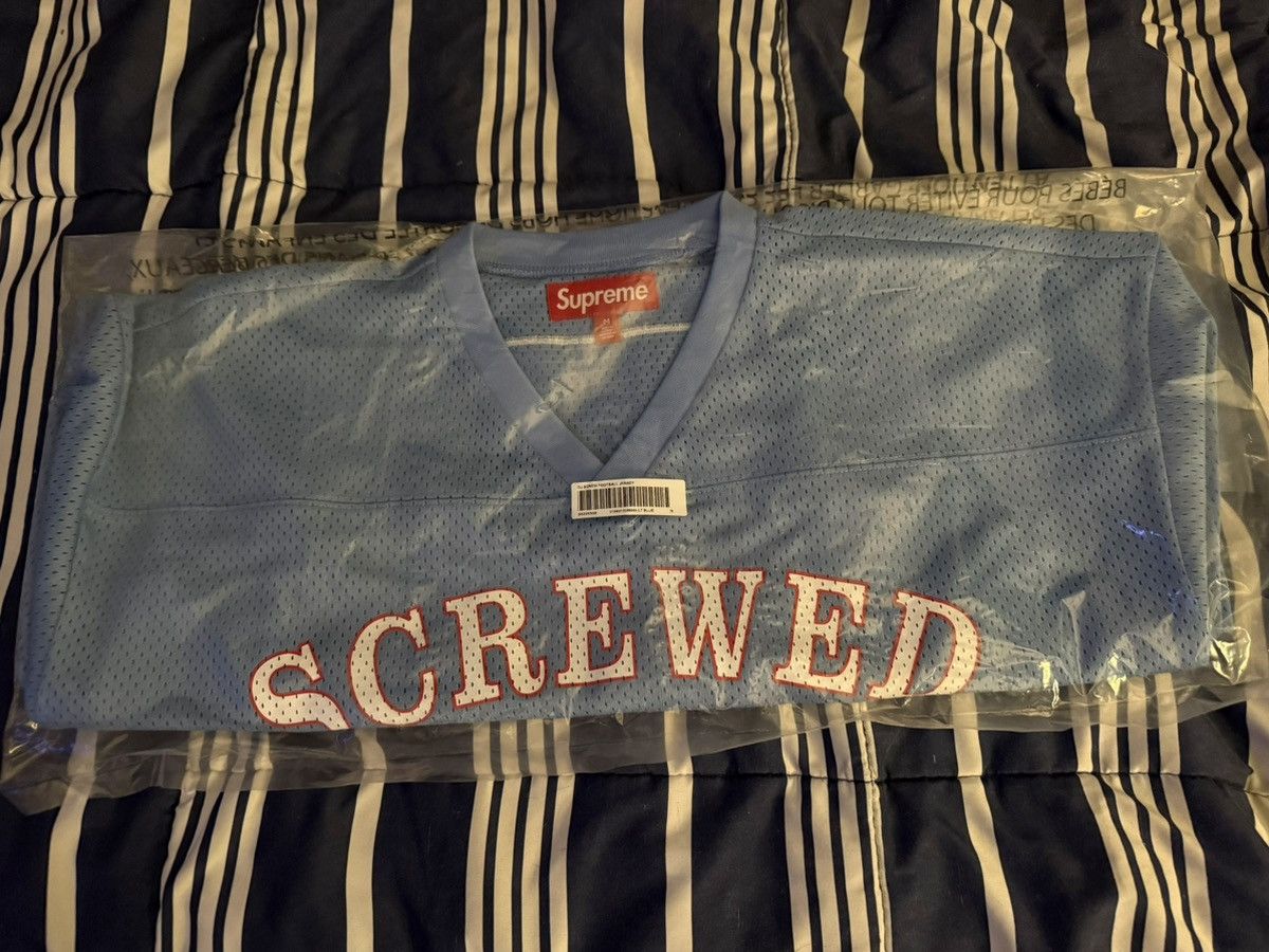 Supreme Supreme DJ Screw Football Jersey Light Blue Size US M / EU 48-50 / 2 - 4 Thumbnail