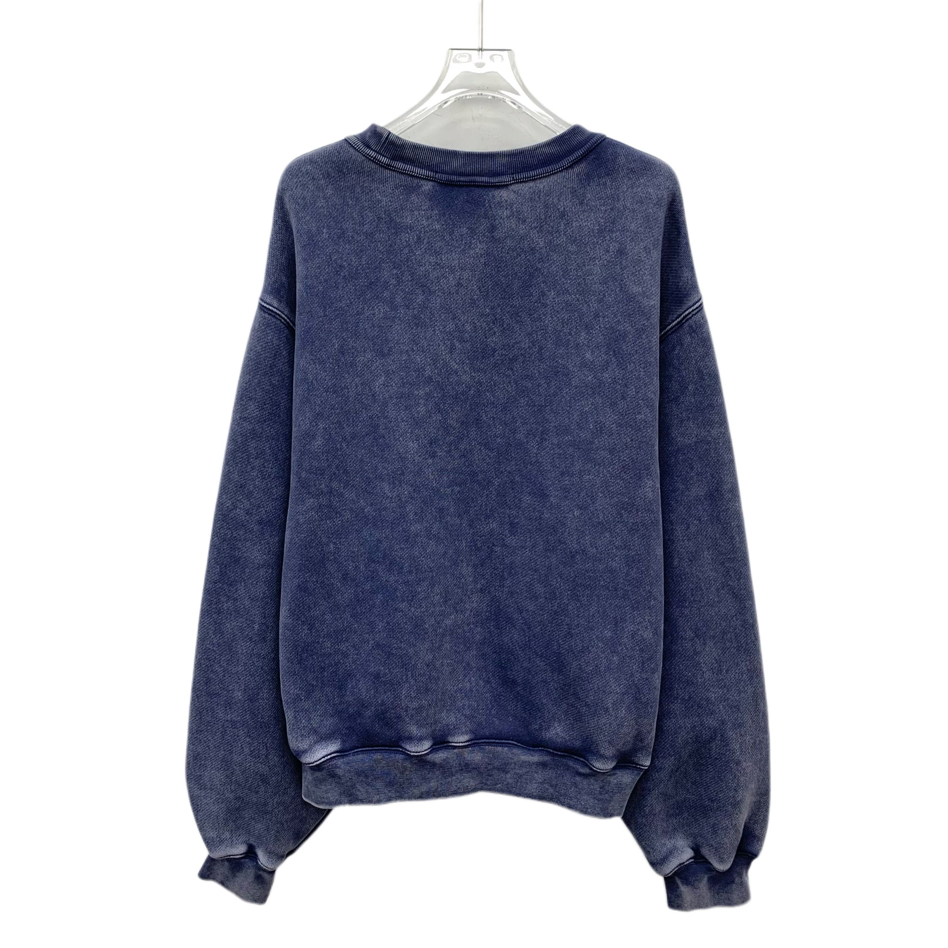 Alexander Wang Alexander Wang Washed Logo Sweatshirt Navy (M) Size US M / EU 48-50 / 2 - 2 Thumbnail