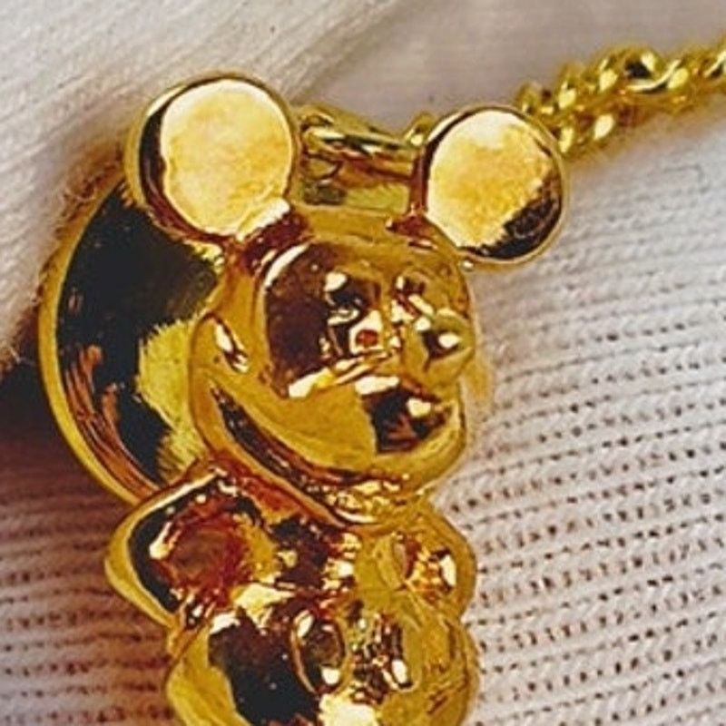 Disney Disney Mickey Mouse Tie Tack Pin Gold-Toned Men's 3D Rare Size ONE SIZE - 3 Thumbnail