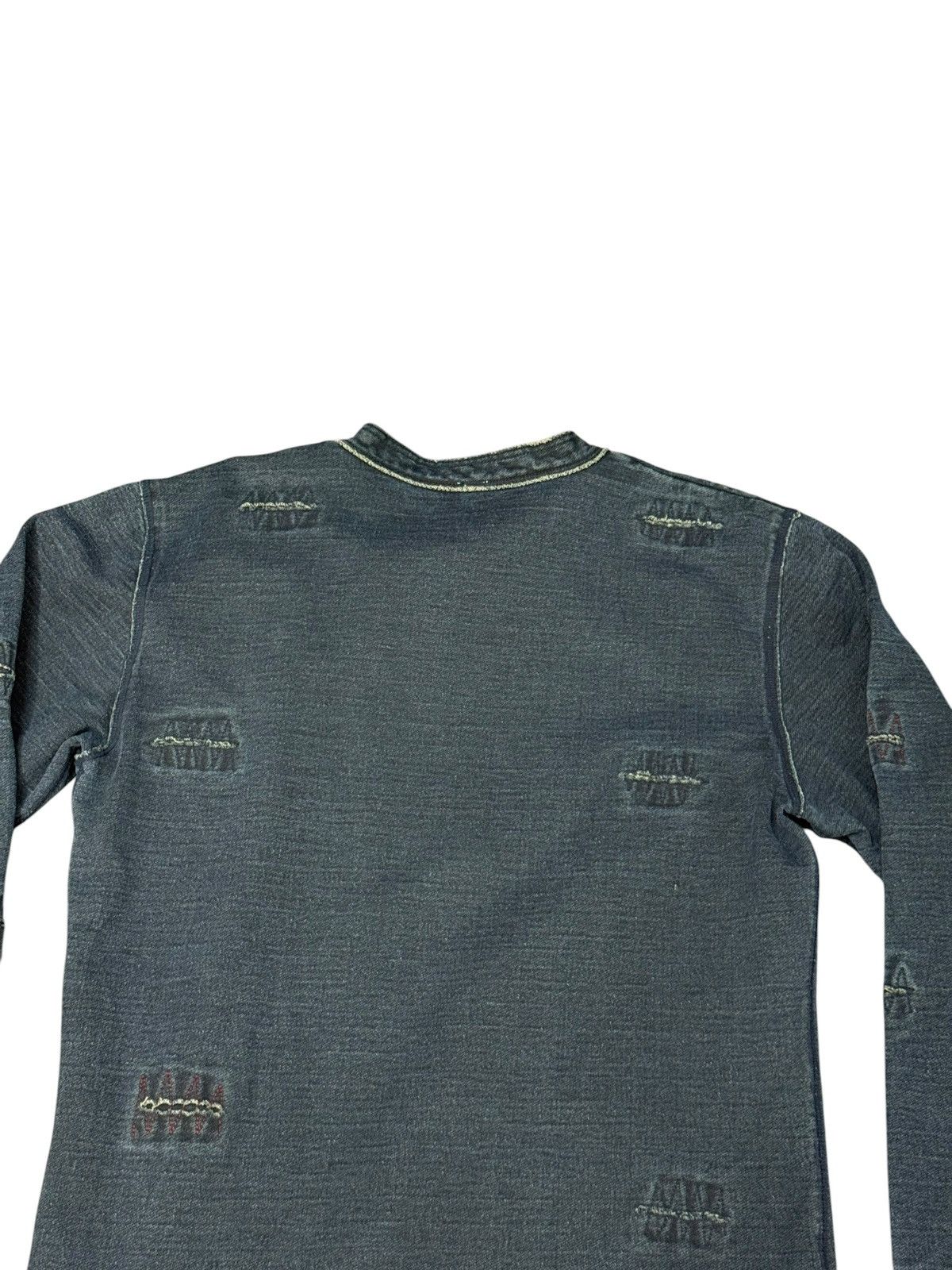 Japanese Brand Indigo Blue Eternal Denim Like Boro Sweater visvim 7🟩3 Size US M / EU 48-50 / 2 - 15 Thumbnail