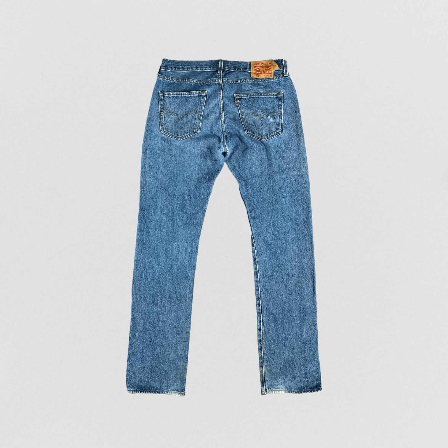 Levi's Vintage Blue Wash Levis 501 Jeans-JM3098 Size US 34 / EU 50 - 2 Thumbnail