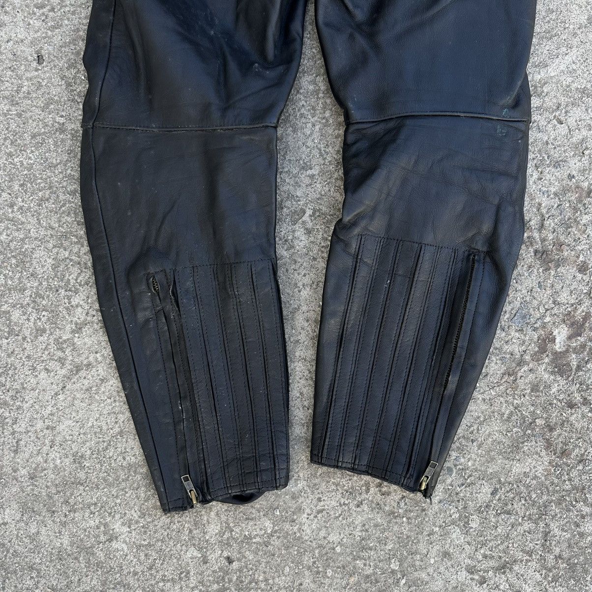Vintage Vintage Moto Leather Pants Overalls Size 52 Polo Y2K 00s Size US 36 / EU 52 - 9 Thumbnail