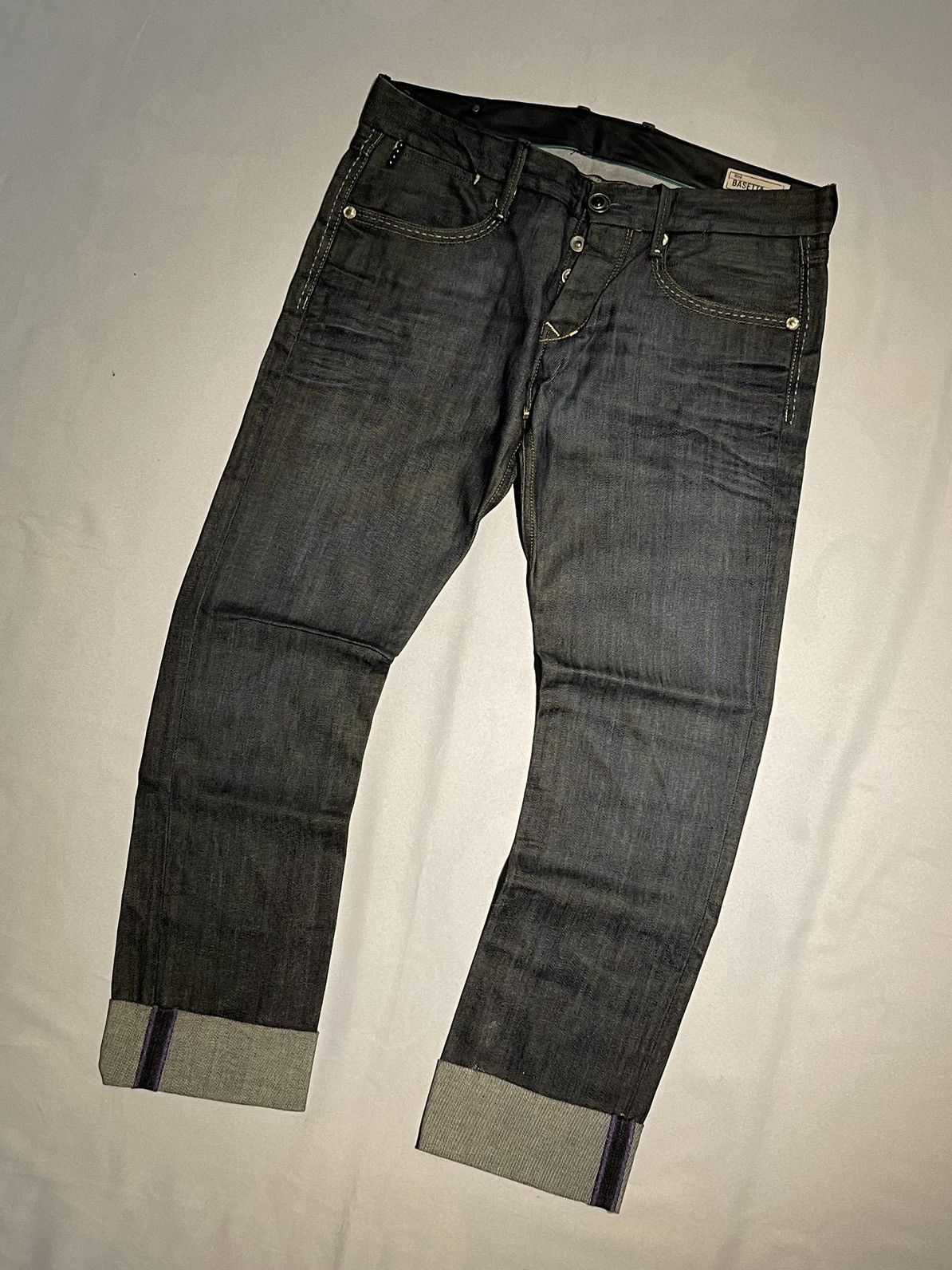 Replay Vintage We Are Replay Basetta Denim Slim Fit Jeans Pant Size 31" - 3 Thumbnail