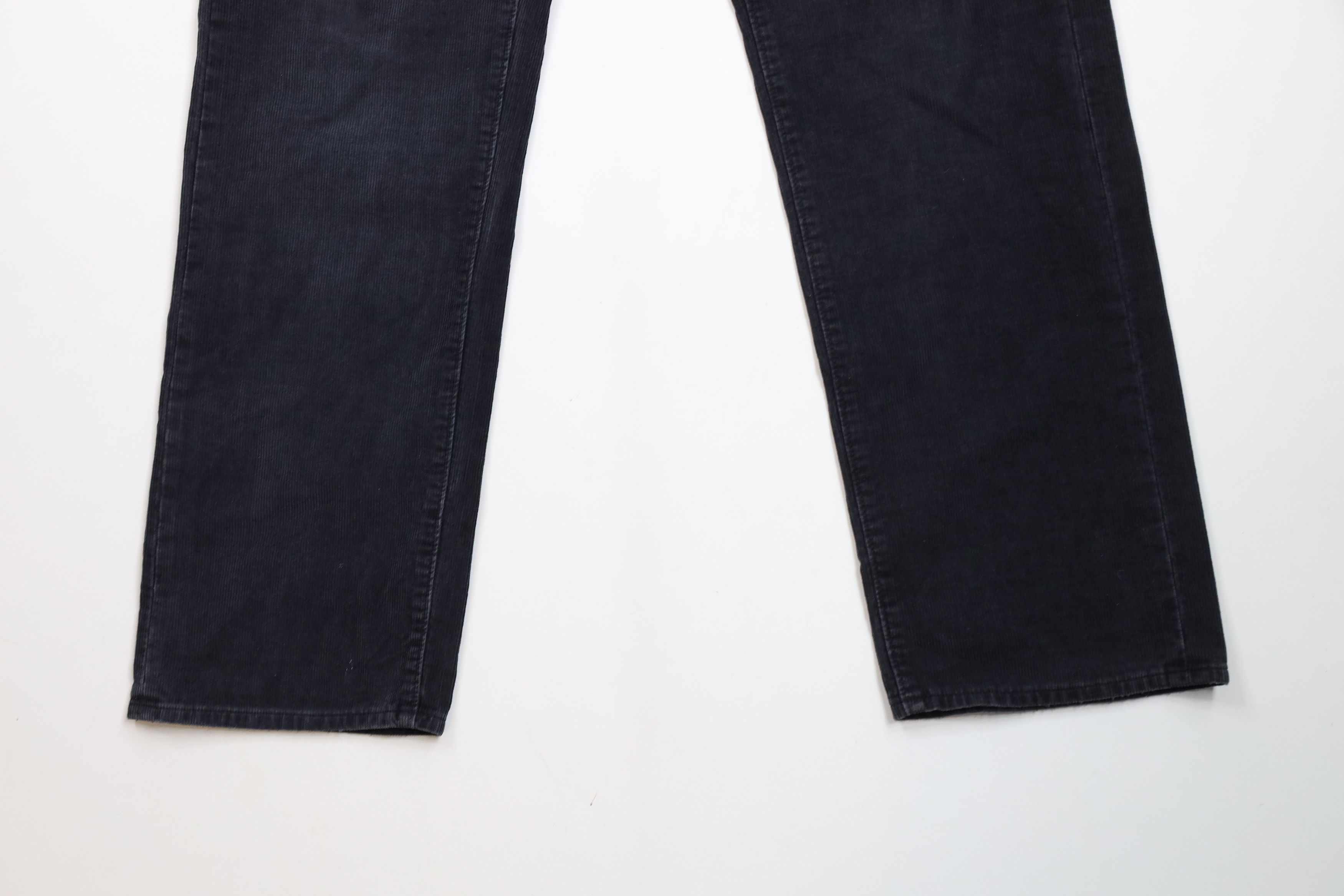 J.Crew × Vintage Vintage J Crew Faded Straight Leg Corduroy Chino Pants Black Size US 33 - 4 Thumbnail