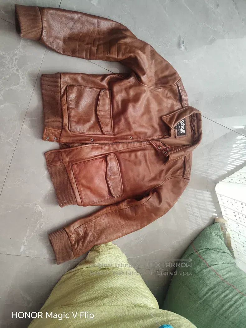 Schott Schott A2 leather coat Size US M / EU 48-50 / 2 - 1 Thumbnail
