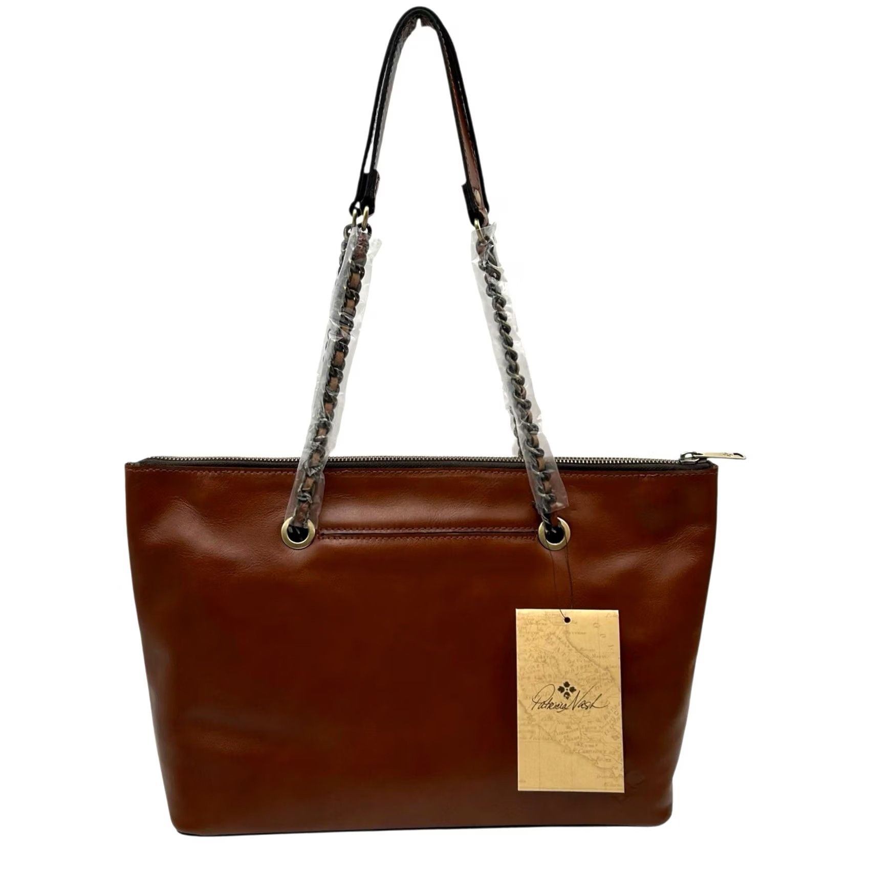 Patricia Nash Patricia Nash Belle Leather Tote Bag Brown Vintage-inspired Look 11X13X5 Women Large Bag Tote Brown 13 in 11 in 5 in Size ONE SIZE - 2 Thumbnail