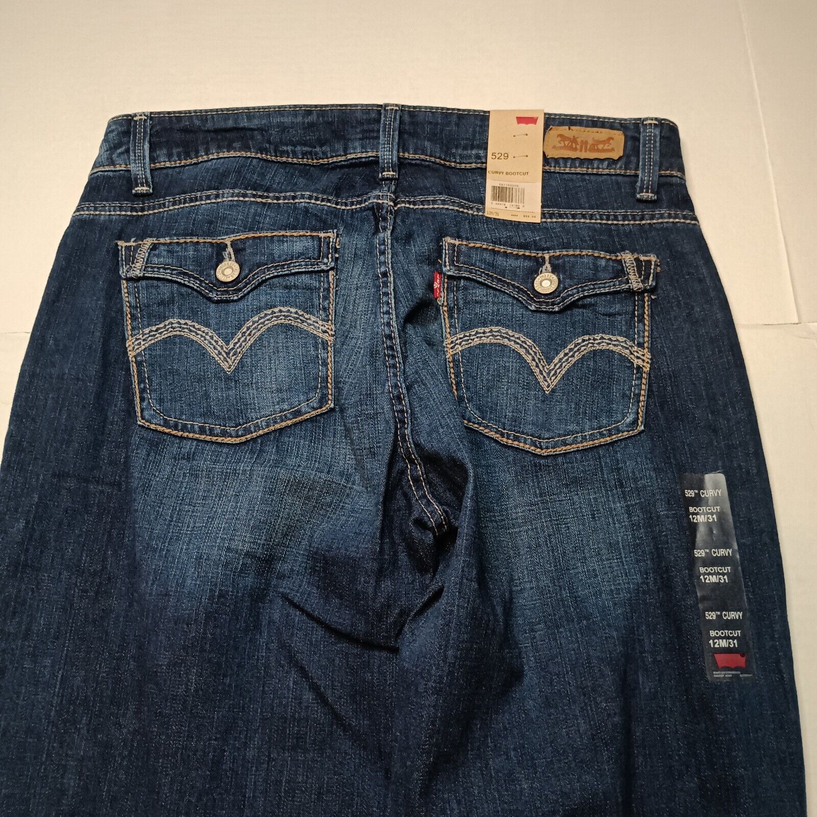 Levi's Levi's 529 Jeans Women's 12 M / 31x32 Curvy Bootcut Blue Size 34" / US 12 / IT 48 - 10 Thumbnail
