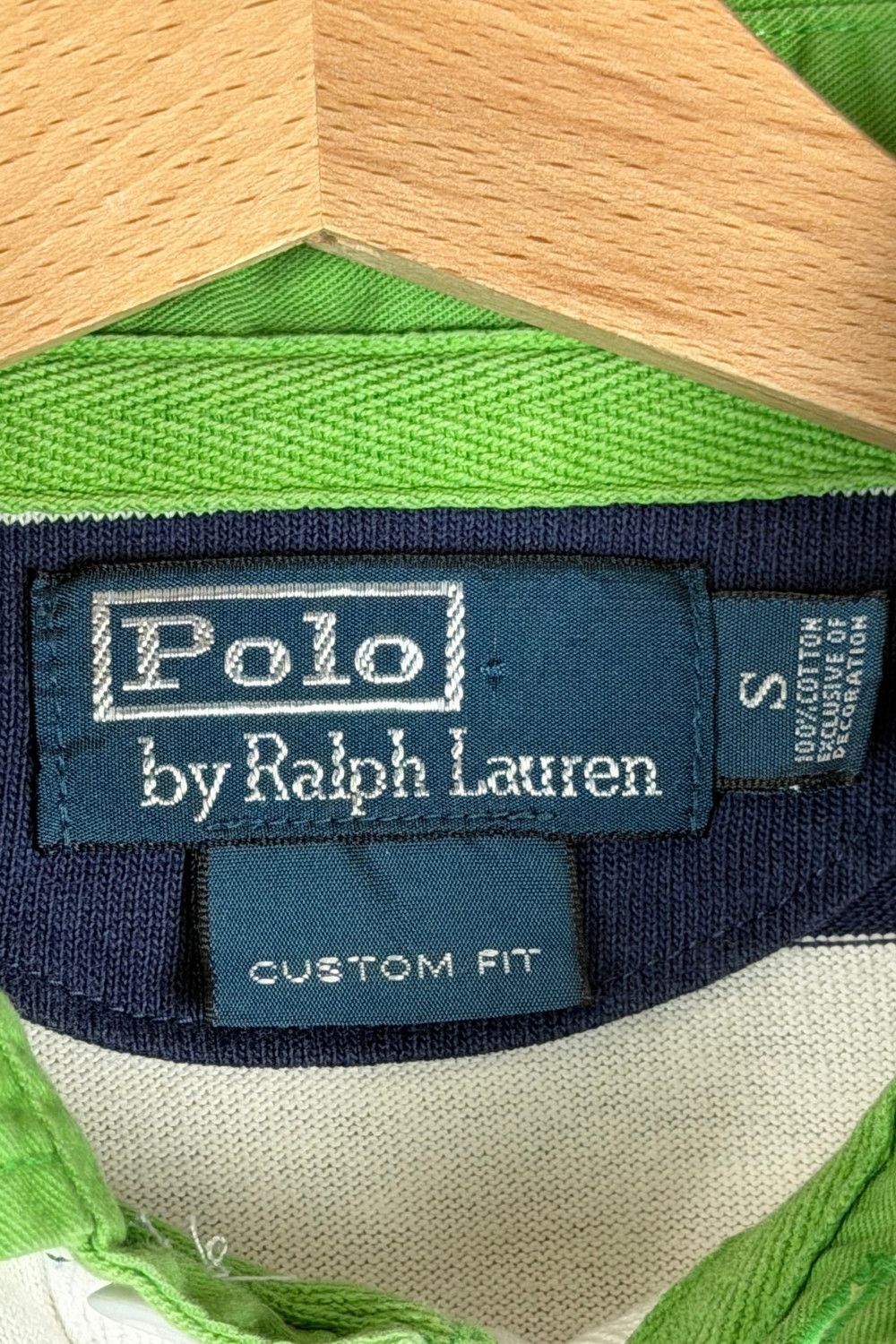 Polo Ralph Lauren Ivy Rugby Jersey Green Collar image 3