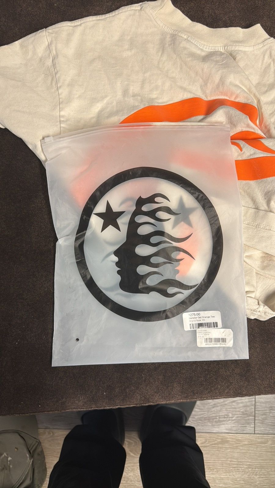 HELLSTAR Hellstar Classic T-shirt (regular print) White/orange Size US XS / EU 42 / 0 - 6 Thumbnail