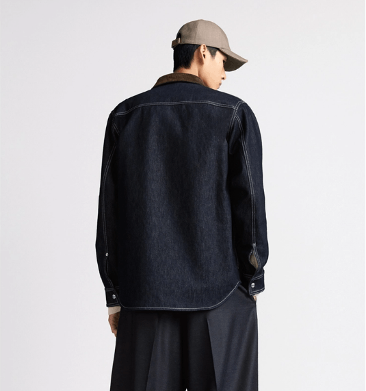 Dior o1w1db11025 513D59 Archives Labels Overshirt in Navy Blue Size US S / EU 44-46 / 1 - 5 Thumbnail