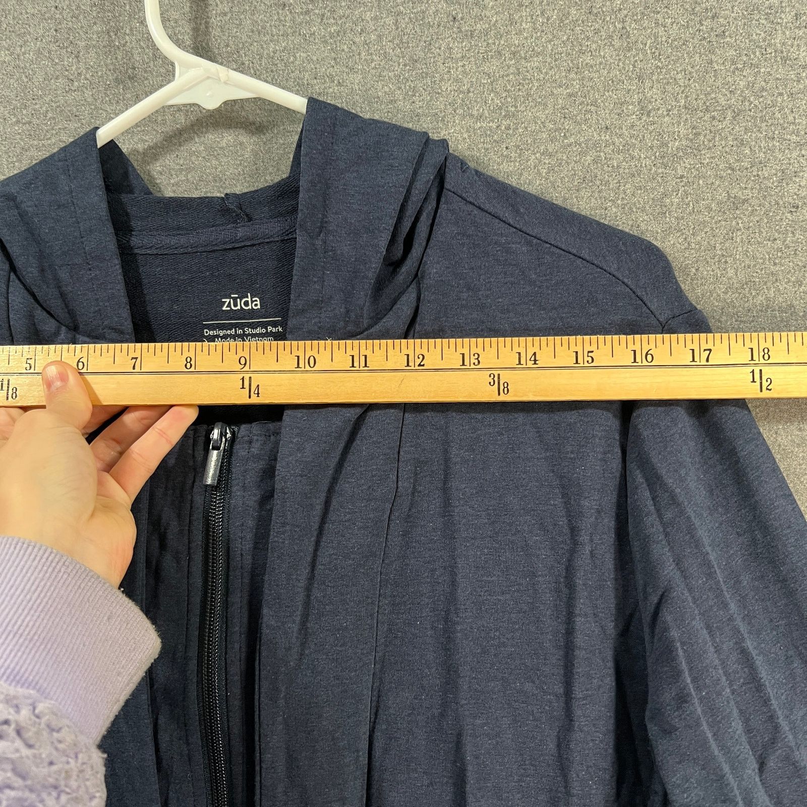 Other zuda Z-Knit Scoop Neck Hoodie with Ruching Detail French Size XS / US 0-2 / IT 36-38 - 6 Thumbnail