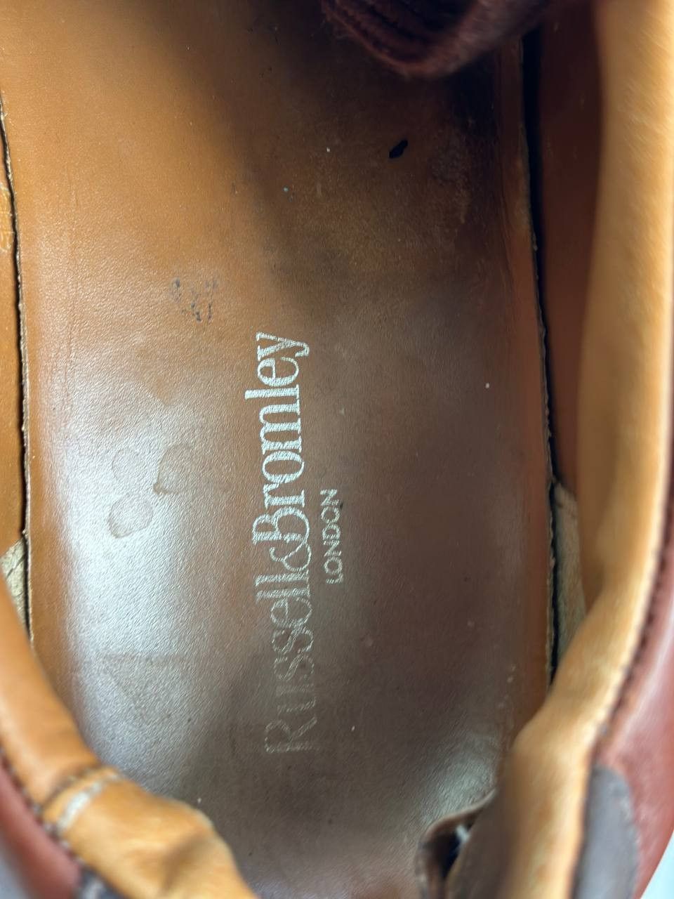 Russell & Bromley RUSSELL & BROMLEY Lomond Lace-Up Sneaker Shoes Brown Leather Size US 11.5 / EU 44-45 - 19 Thumbnail
