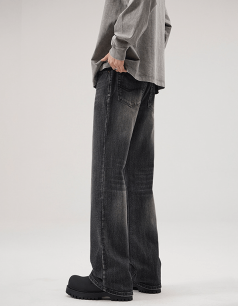 Japanese Brand American high street washed loose flared distressed jeans Size US 32 / EU 48 - 5 Thumbnail