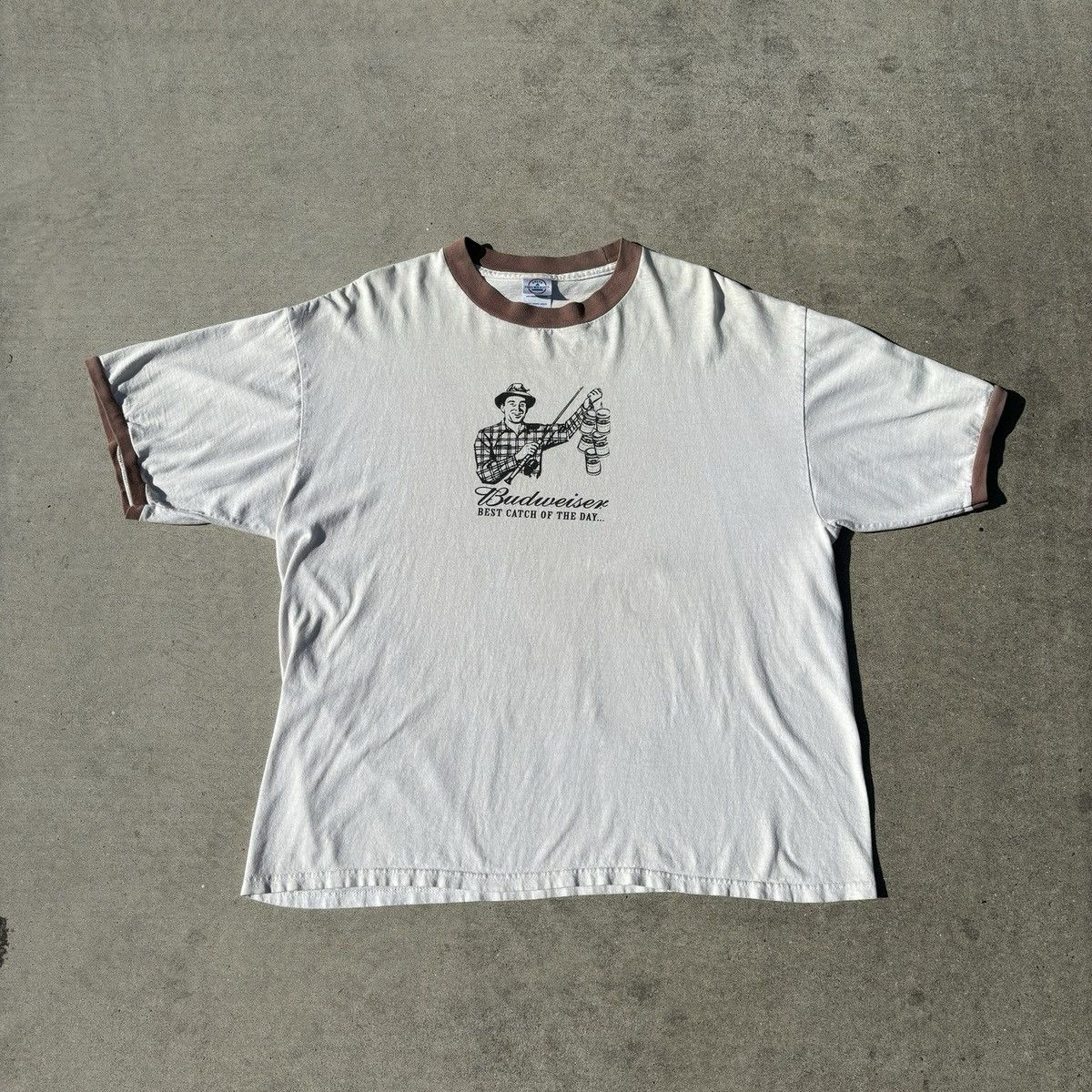 Budweiser Budweiser Ringer Fishing Tee Size US XL / EU 56 / 4 - 1 Thumbnail