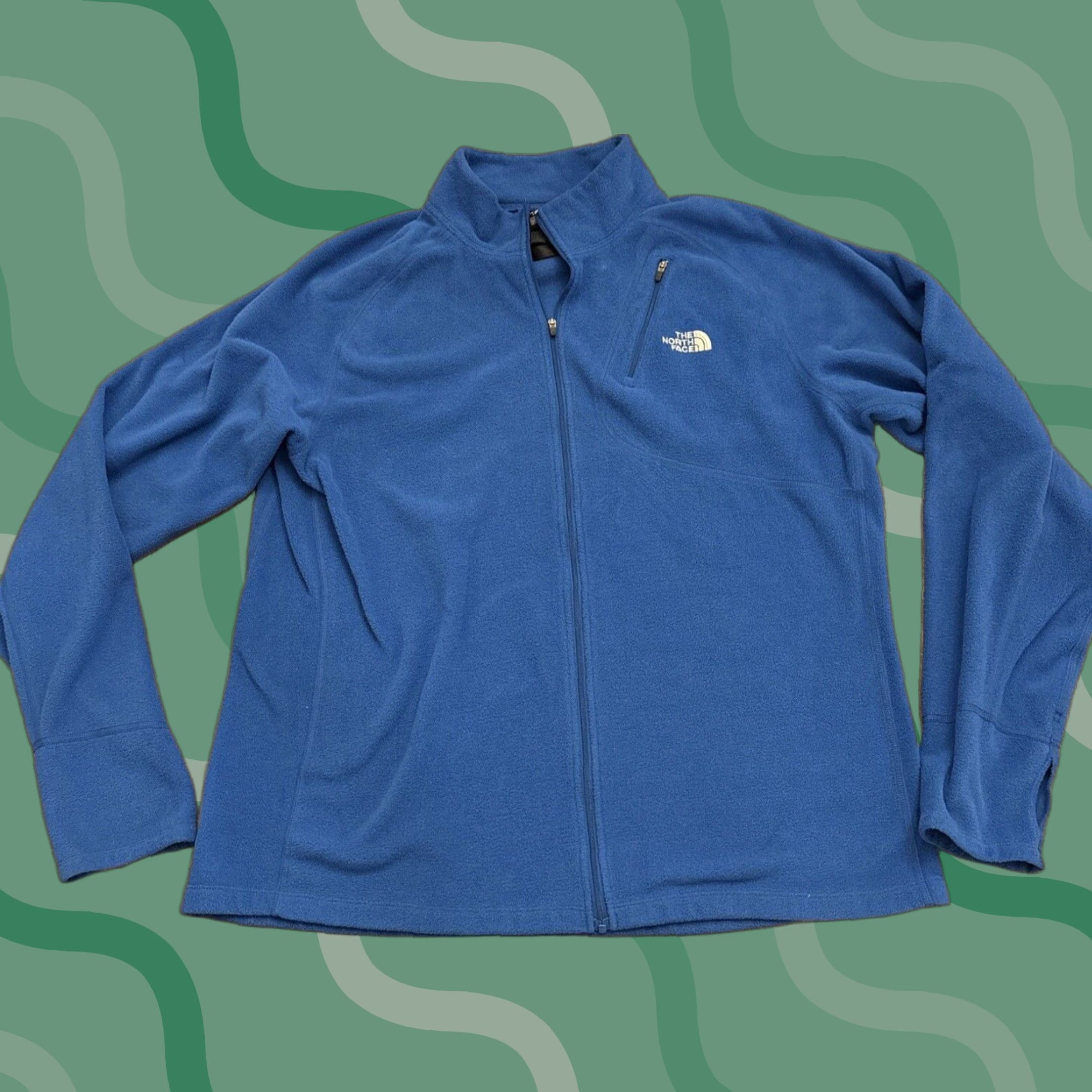 The North Face The North Face 1/4 Zip Mens XL Blue Lightweight Fleece Pullover Mock Neck Shirt Size US XL / EU 56 / 4 - 1 Thumbnail
