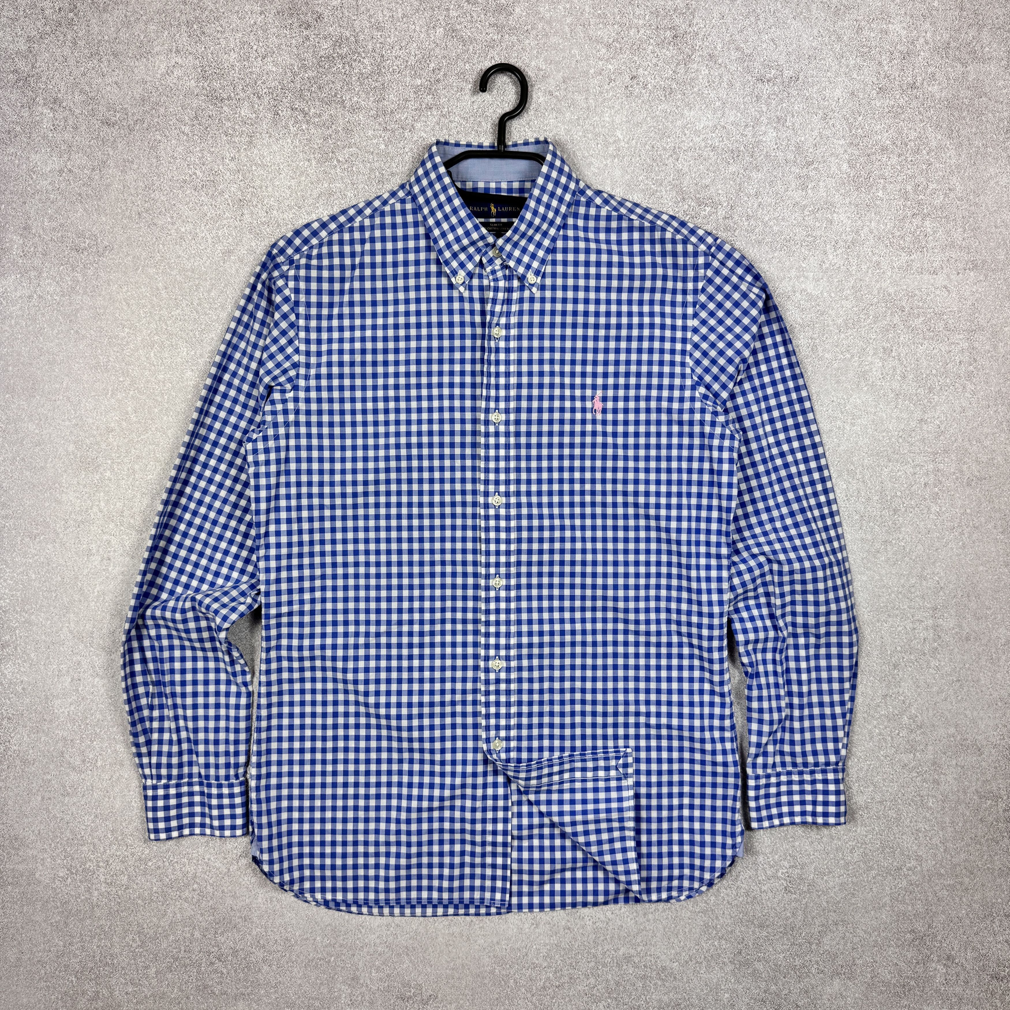 Polo Ralph Lauren Polo Ralph Lauren Slim Fit Cotton Stretch Blue Shirt Size M Size US M / EU 48-50 / 2 - 1 Thumbnail