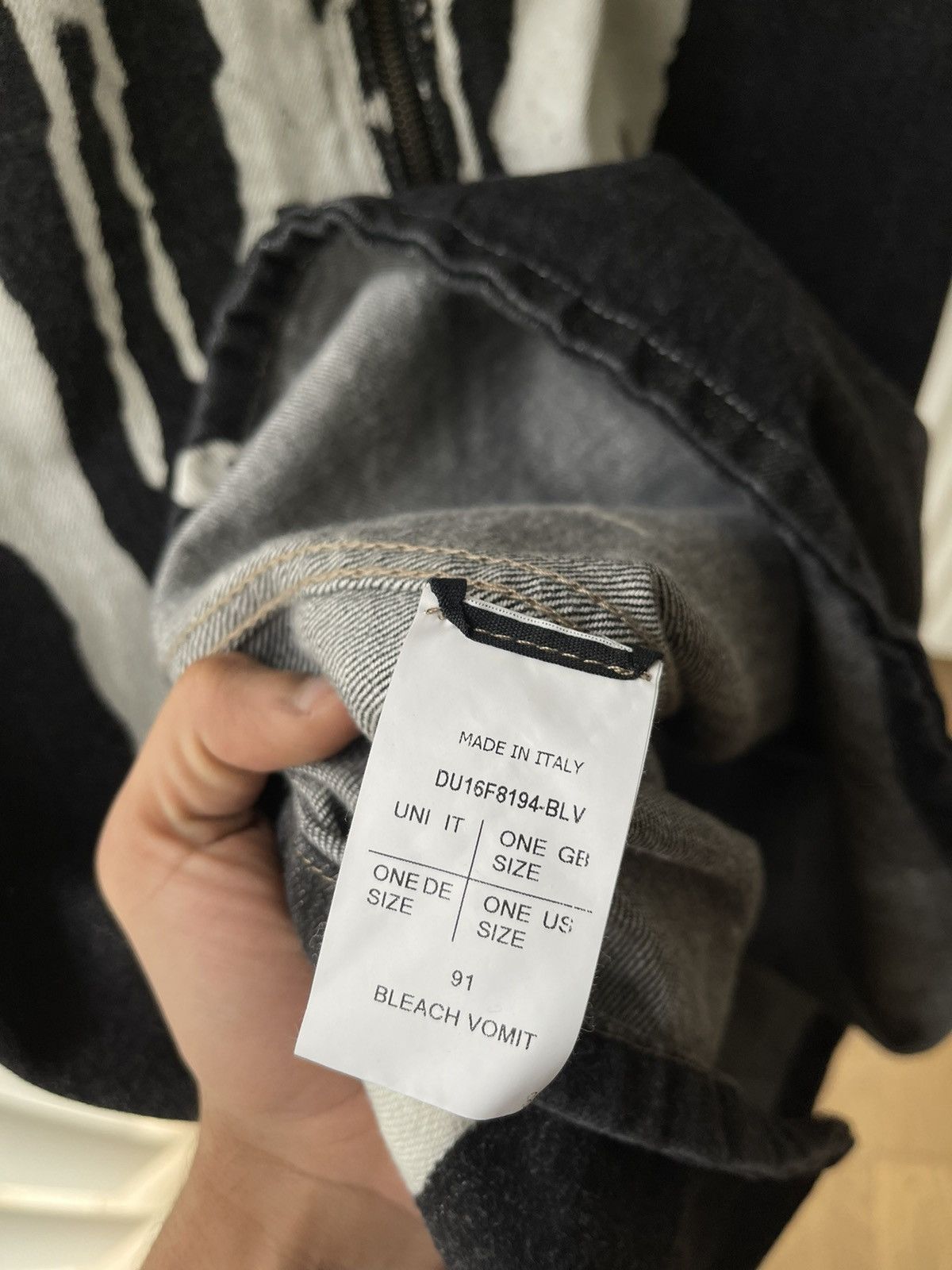 Rick Owens × Rick Owens Drkshdw Rick Owens Drkshdw Mastodon FW16 Bleach/Vomit Denim Top Size US M / EU 48-50 / 2 - 10 Thumbnail