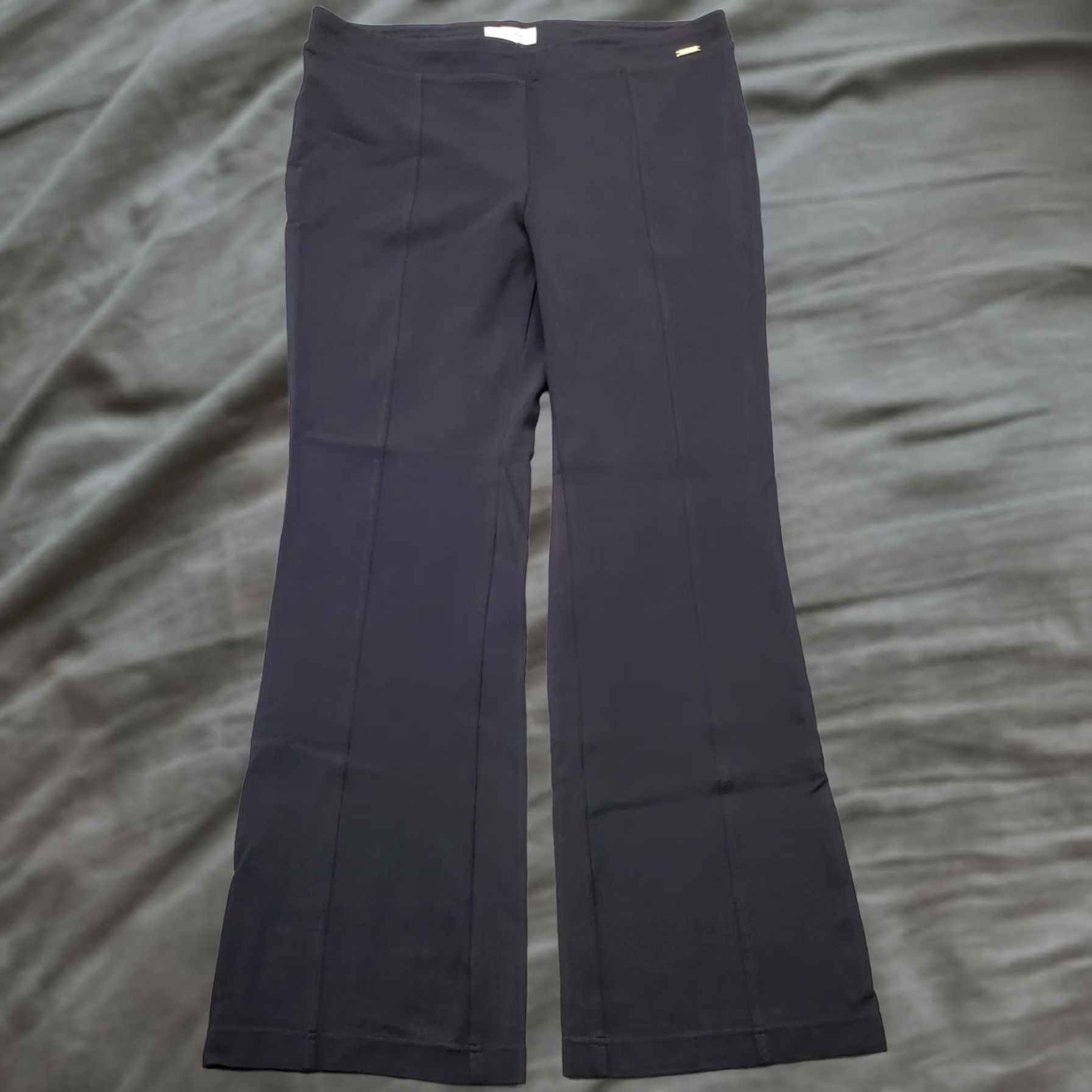 Calvin Klein Calvin Klein Women's Black Ankle Pants Rayon Stretch Bootcut 29" Inseam L/Size L Wool? (Note: This is incorrect; provide a cleaned final title) Size 36" / US 14 / IT 50 - 1 Thumbnail