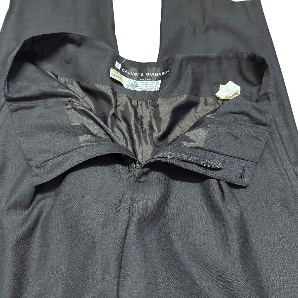 Calugi e Gianelli Calugi E Giannelli Black Wool Baggy Pants Size US 32 / EU 48 - 14 Thumbnail