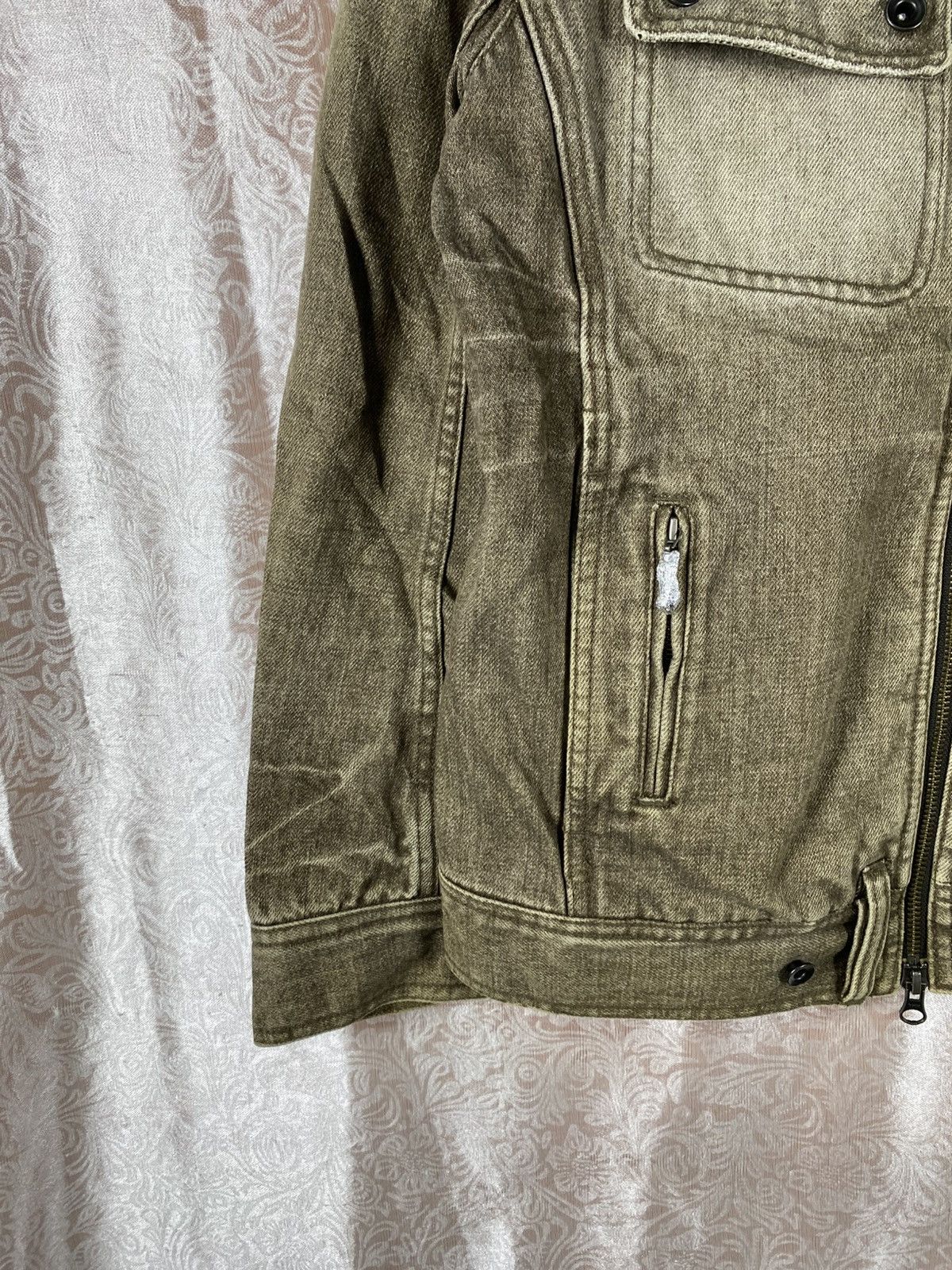 Nicole Club Hideaways Nicole Vintage Denim Jacket Olive Brown Workwear Size US S / EU 44-46 / 1 - 7 Thumbnail