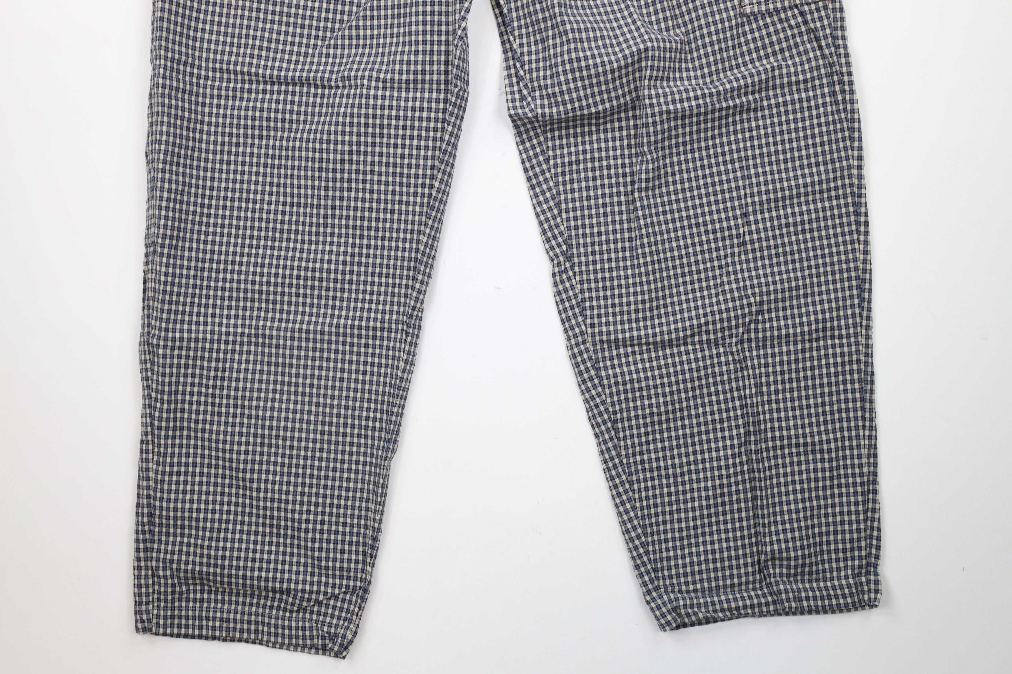 Vintage Vintage 90s Streetwear Wide Leg Cargo Harem Pants Plaid Size US 36 / EU 52 - 4 Thumbnail