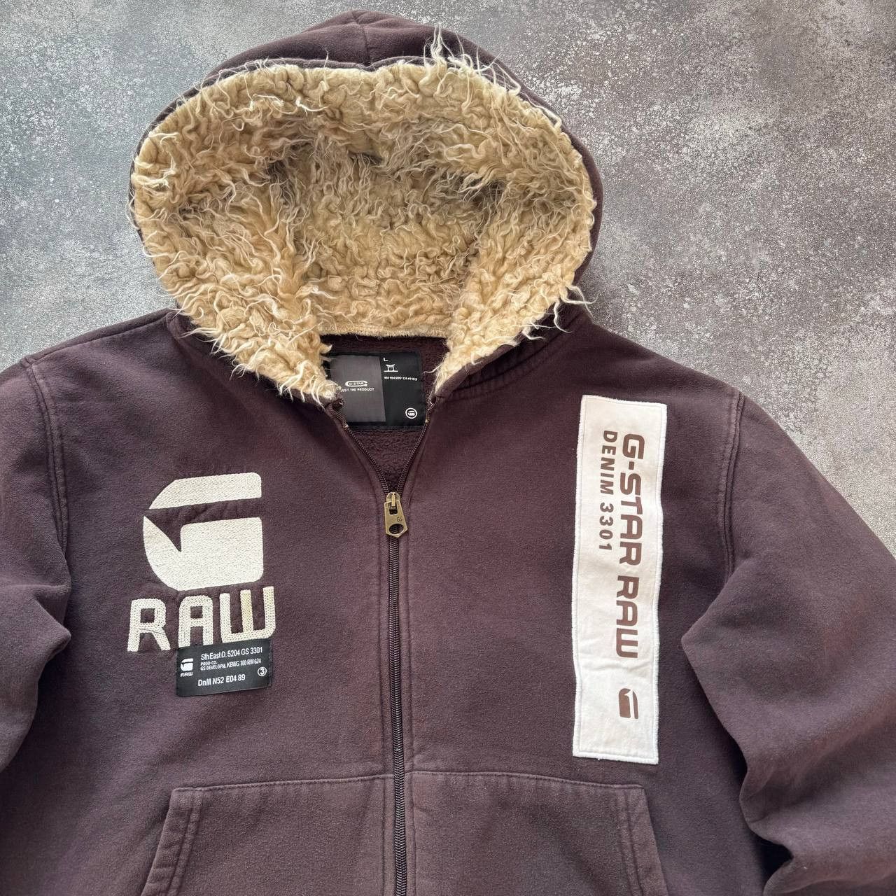 G-Star G-Star Raw Vintage Faux Fur Hoodie Size US M / EU 48-50 / 2 - 7 Thumbnail