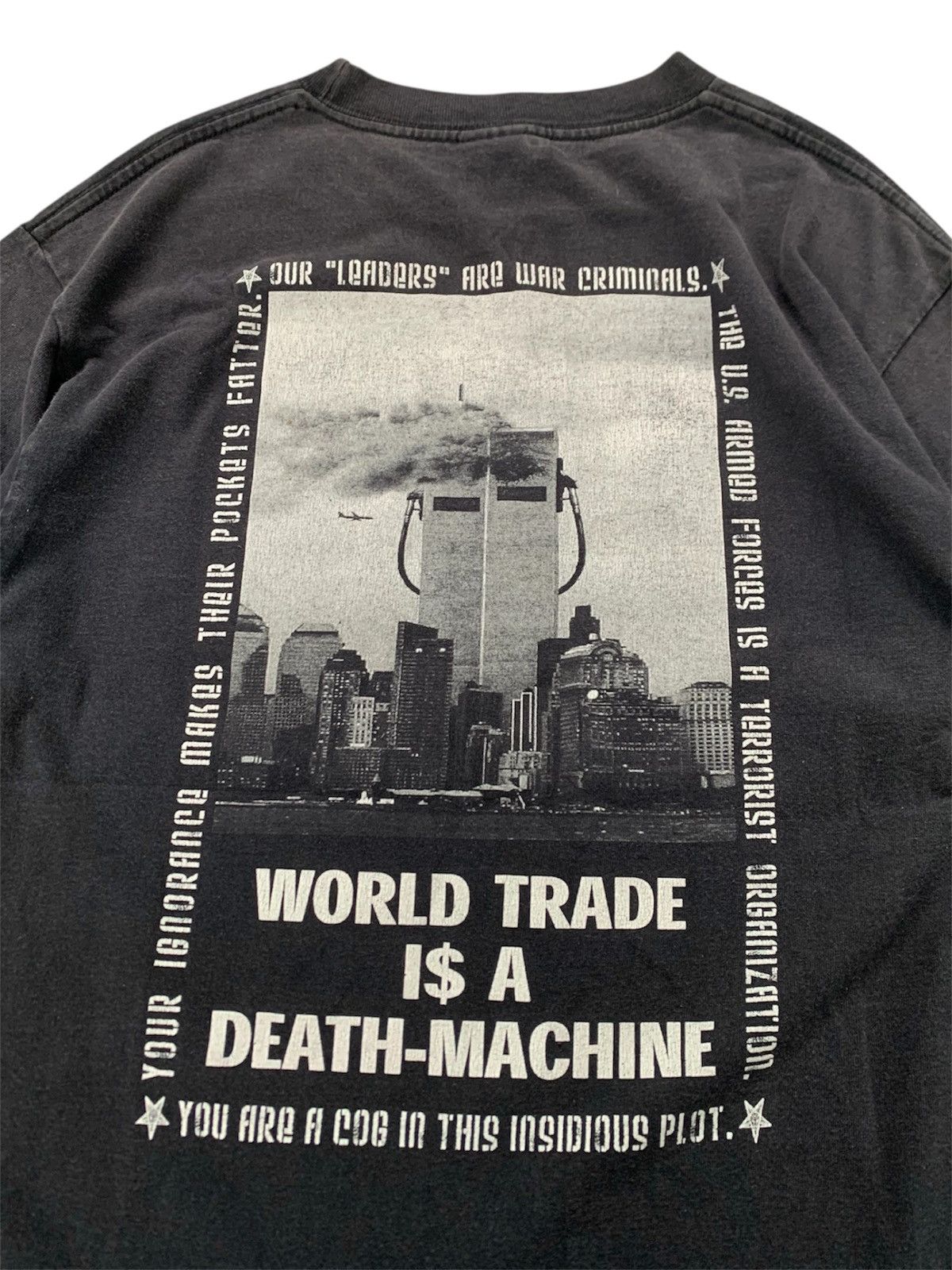 Band Tees Vintage 90s Leftover Crack Against US Terorism Tee Size US M / EU 48-50 / 2 - 3 Thumbnail